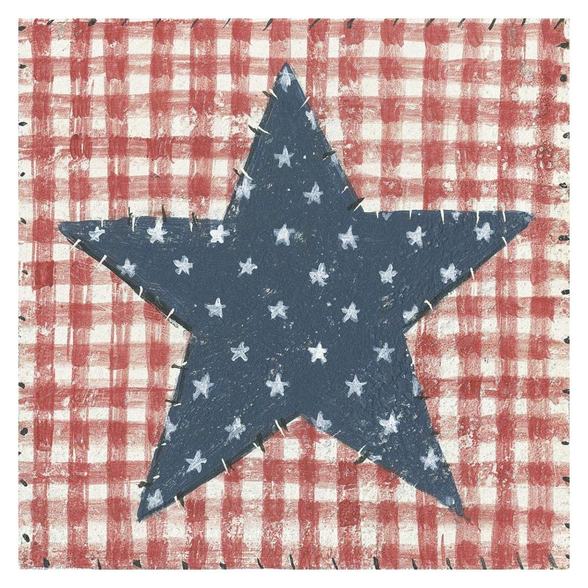 Americana Quilt II -Paper Art-32x32″