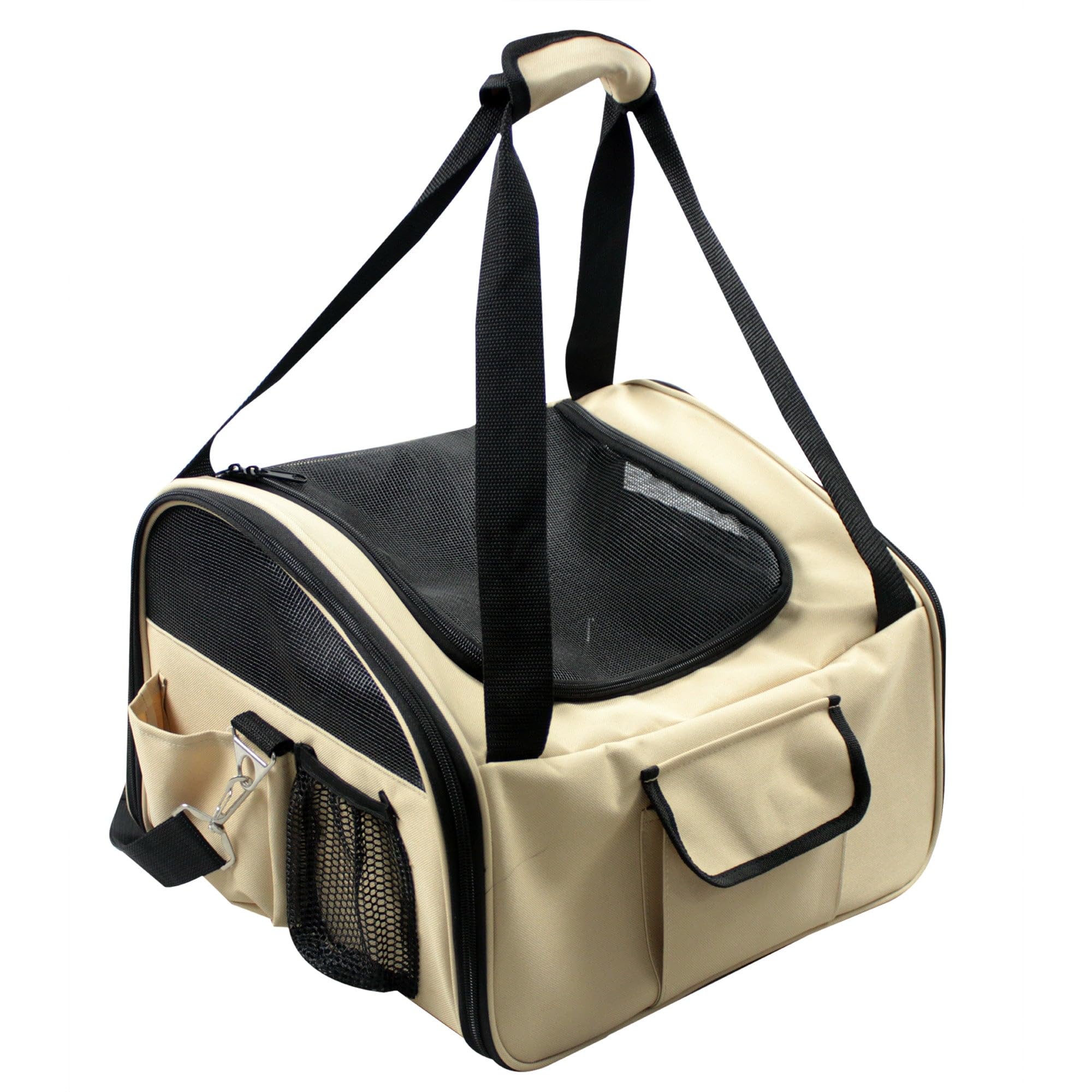 Ultra-Lock Collapsible Safety Travel Wire Folding Pet Car Seat Carrier