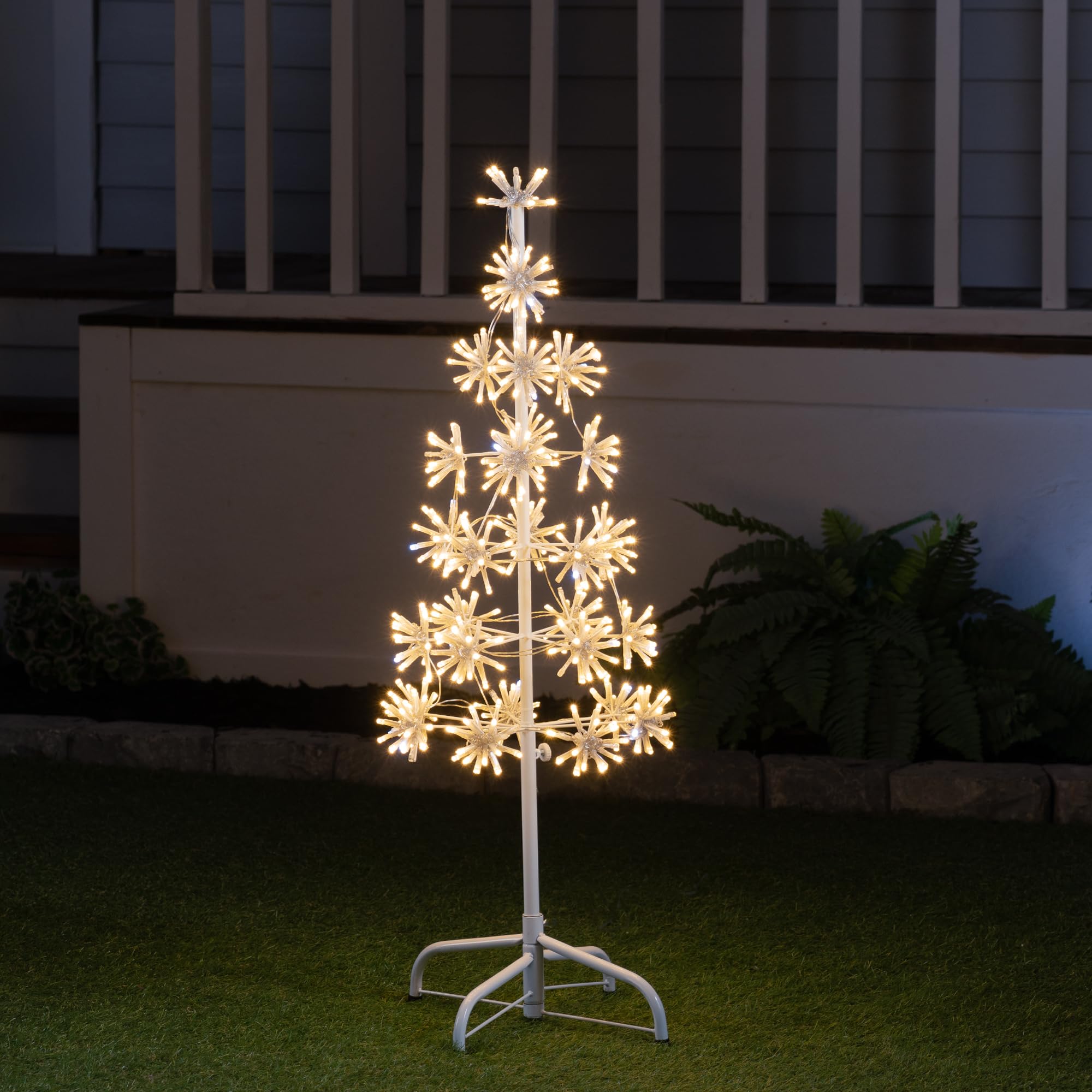 Hi-Line Gift Ltd 37459-A-S Enchanting 448 LED Twinkle LED Metal Cluster Tree