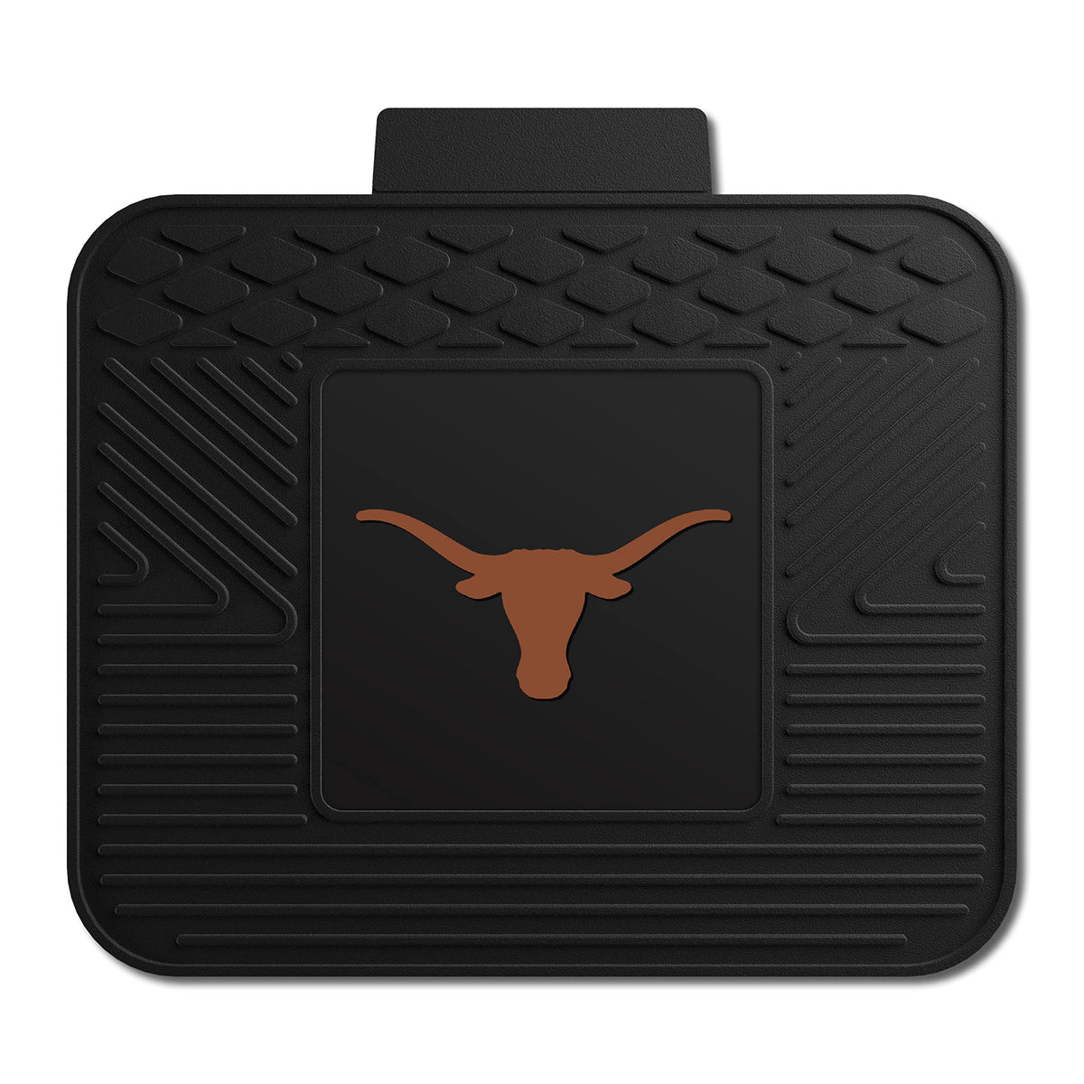 Fanmats 10088 Texas Longhorns Back Row Utility Car Mat - 1 Piece - 14In X 17In, All Weather Protection, Universal Fit, Molded Te