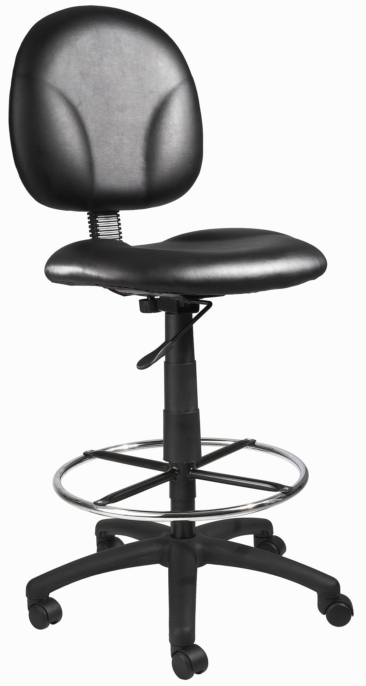 Boss Black Antimicrobial Drafting Stools W/Footring