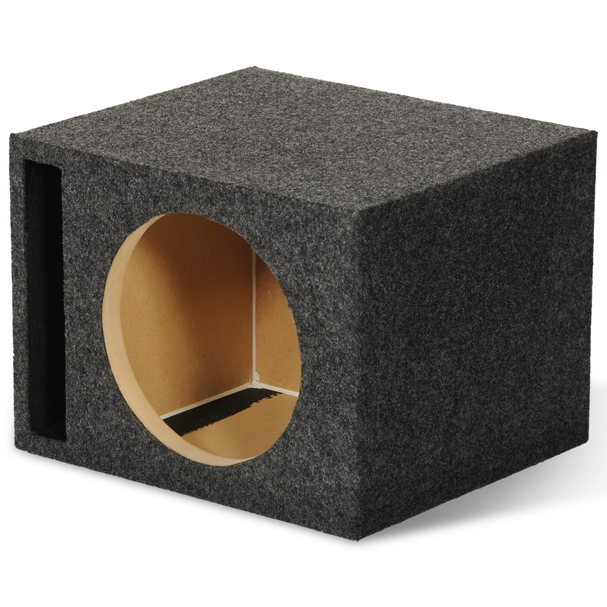 *SBASS12* EMPTY WOOFER BOX QPOWER; (1)12 SLOT PORTED