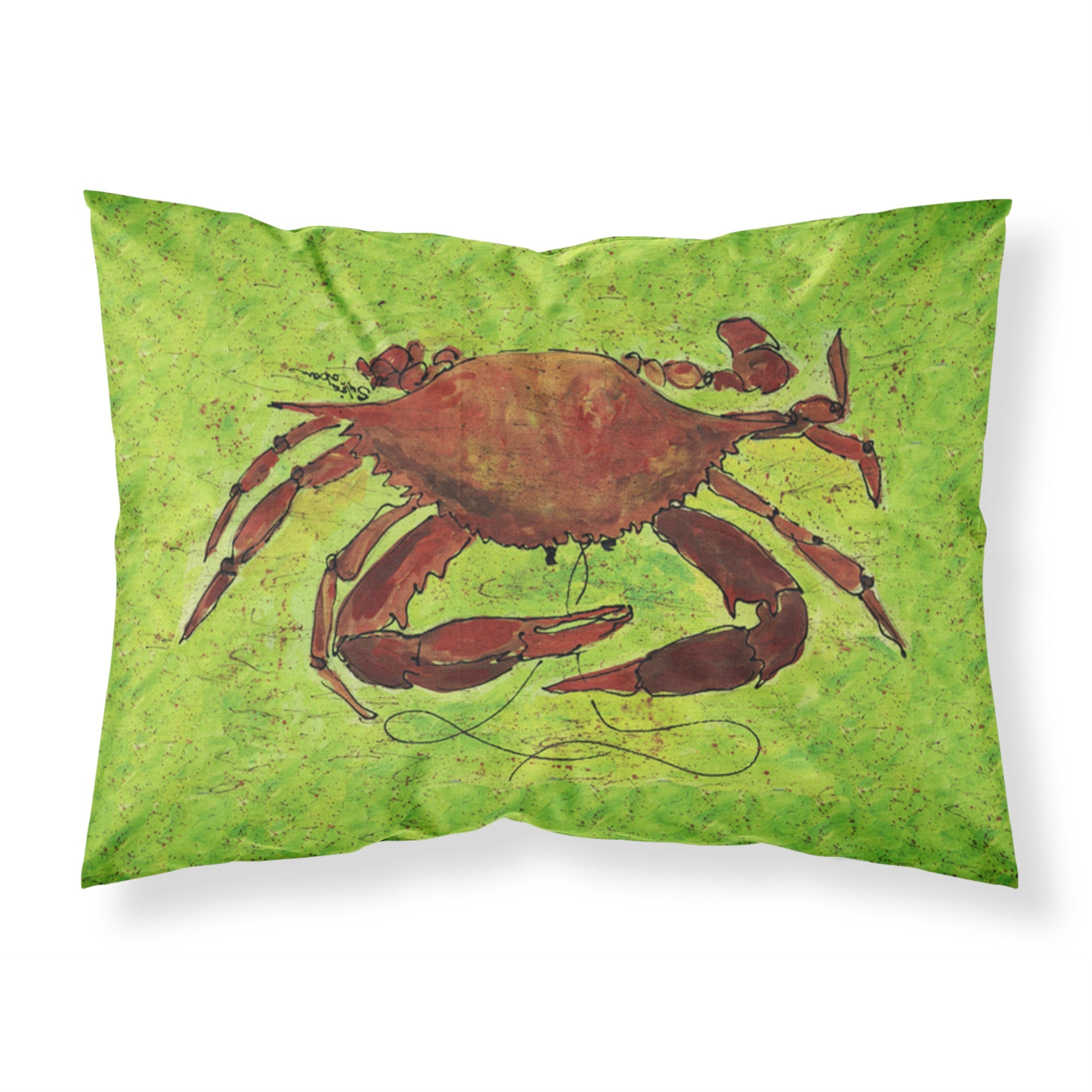 Caroline'S Treasures 8127Pillowcase Crab Moisture Wicking Fabric Standard Pillowcase, Large, Multicolor