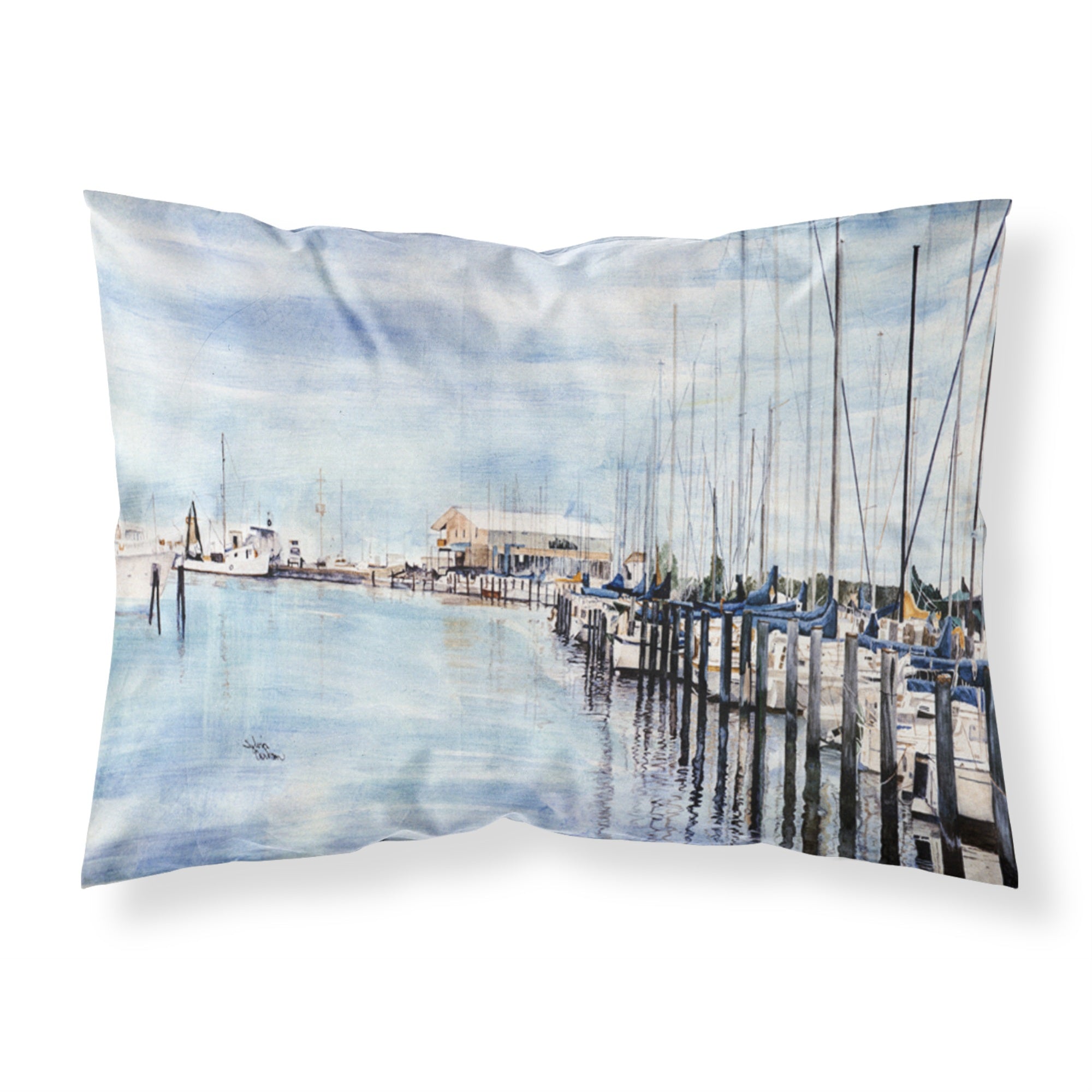 Caroline'S Treasures 8128Pillowcase The Warf Moisture Wicking Fabric Standard Pillowcase, Large, Multicolor