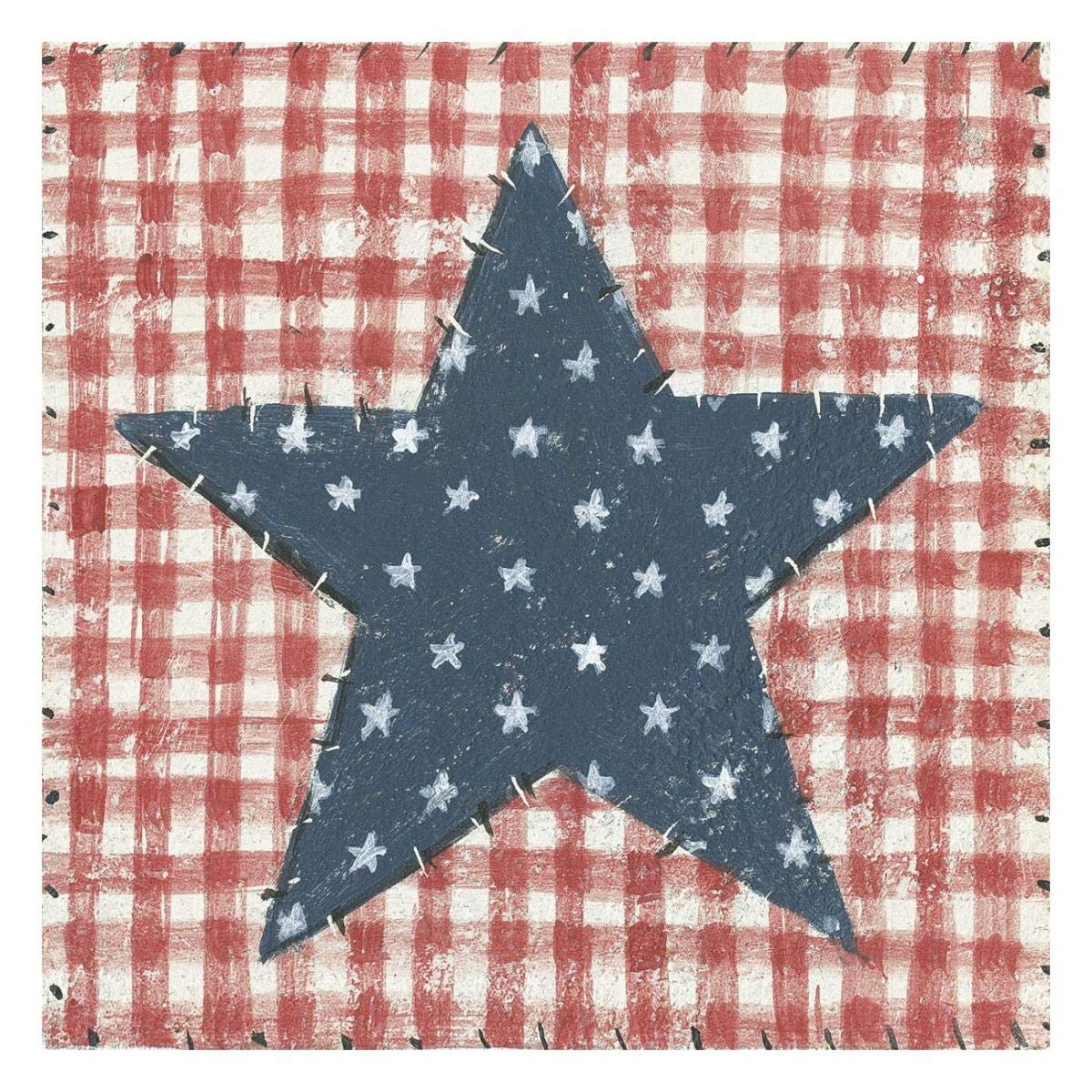 Americana Quilt II -Paper Art-26x26″