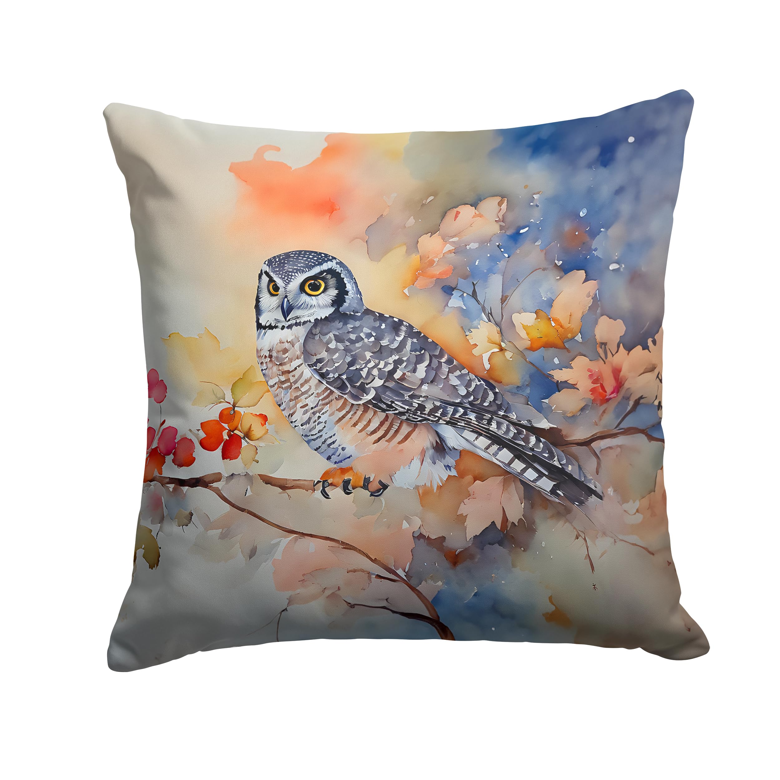 Northern Hawk Owl Throw Pillow