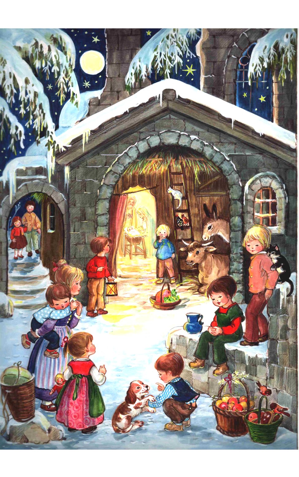 ADVENT-SM KIDS OUTSIDE EACH