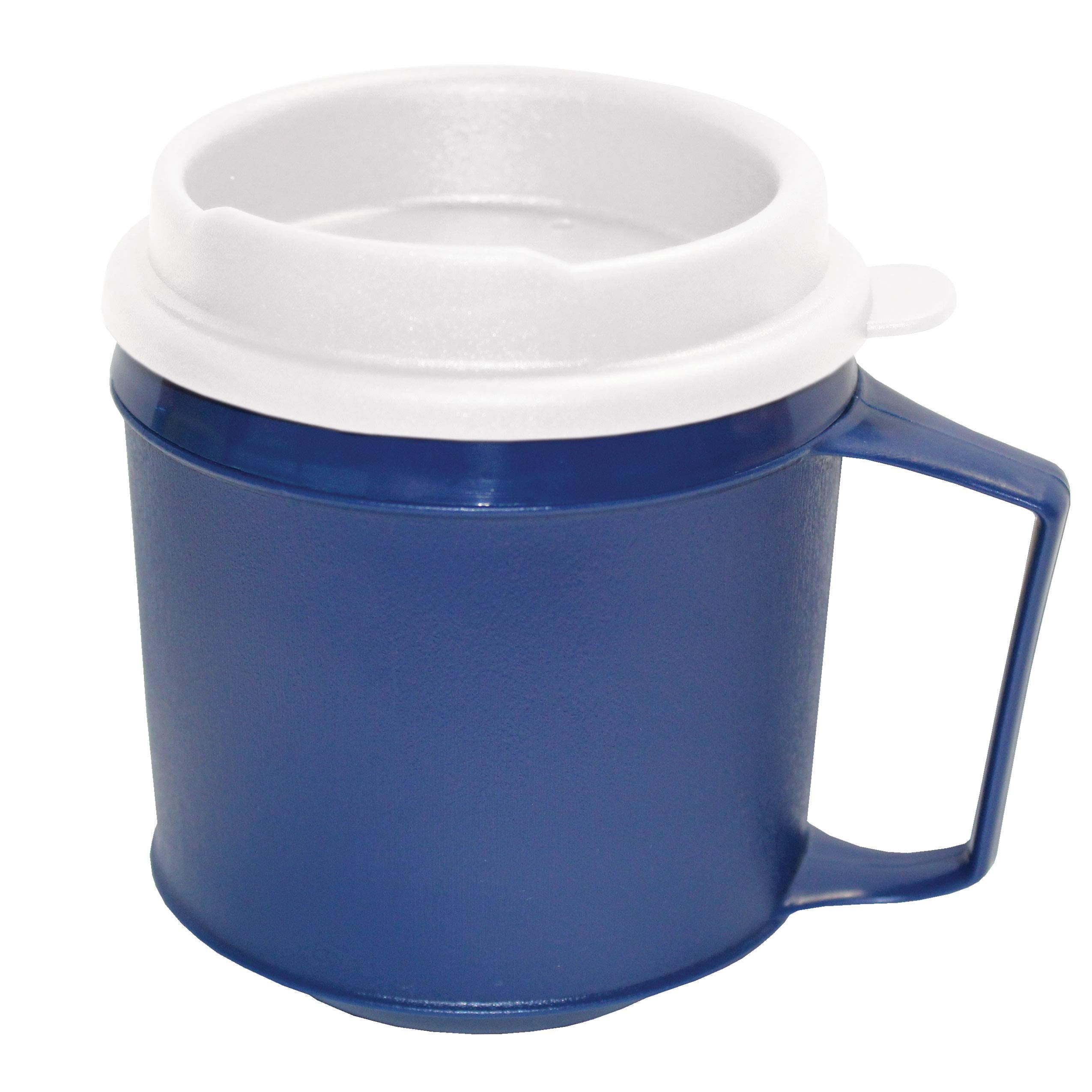 MUG, 8oz, TUMBLER LID, WEIGHTED, BLUE/BLUE