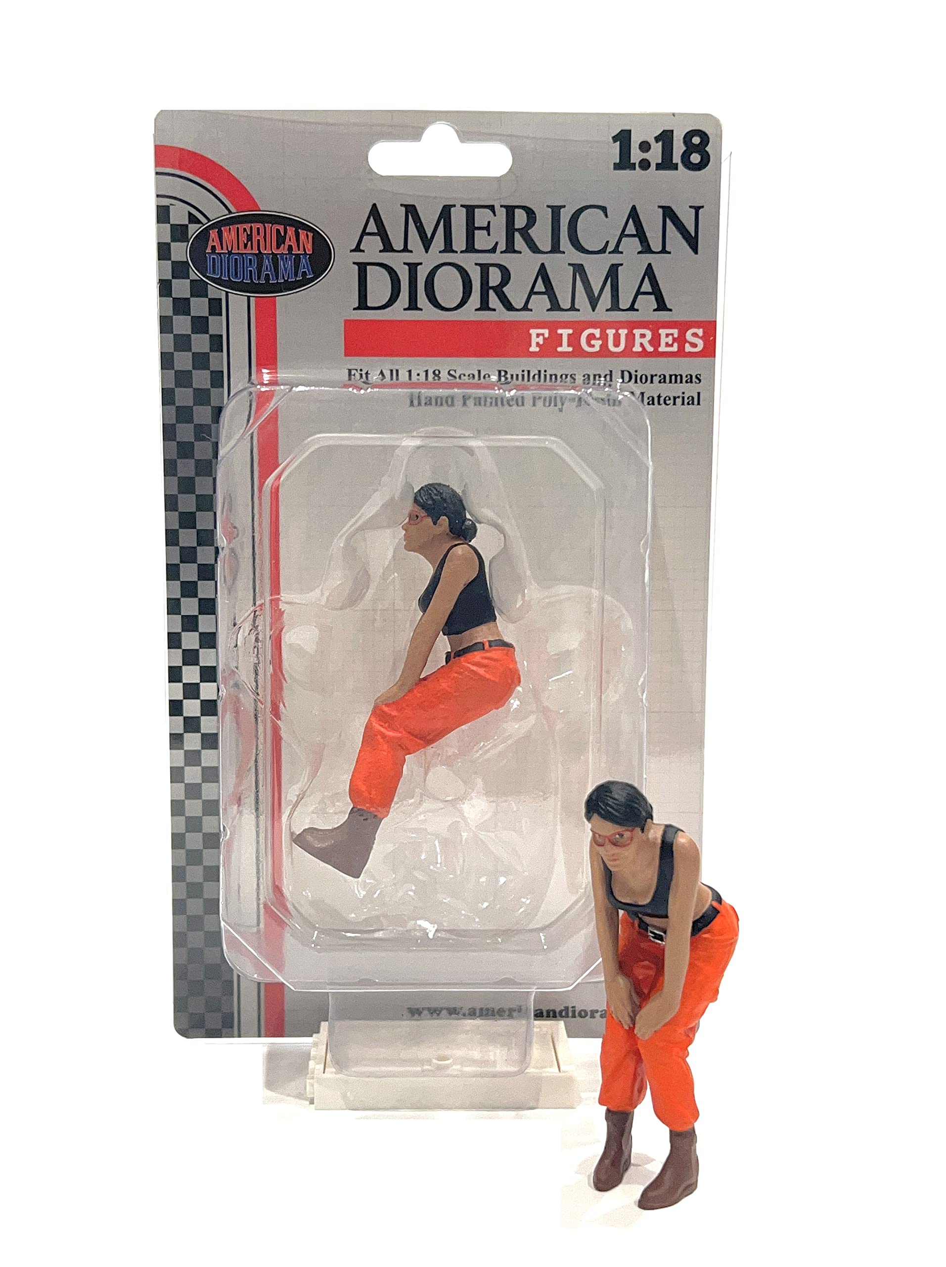 Hip Hop Girls Figure 4 for 1/18 Scale Models by American Diorama