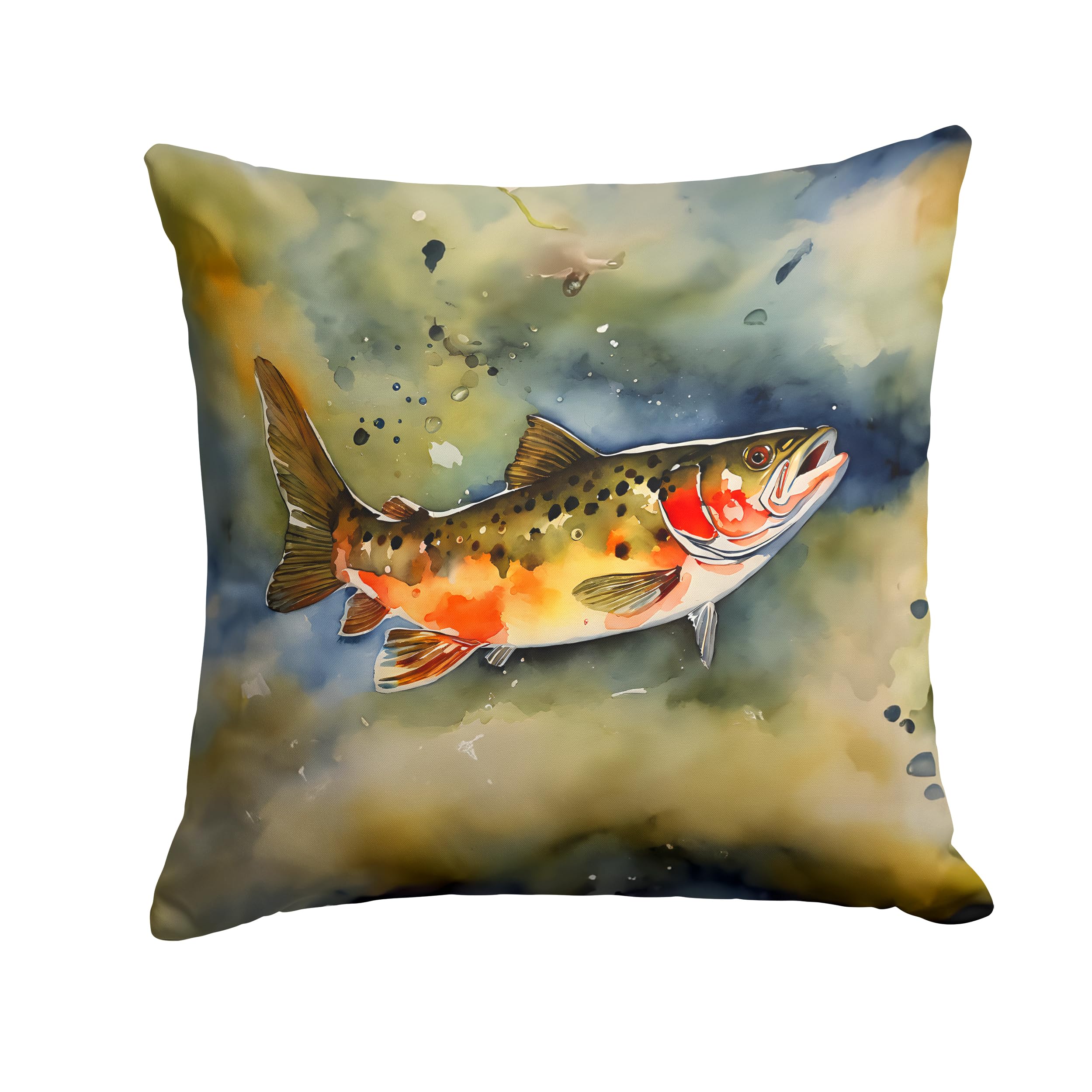 Brook Trout Throw Pillow