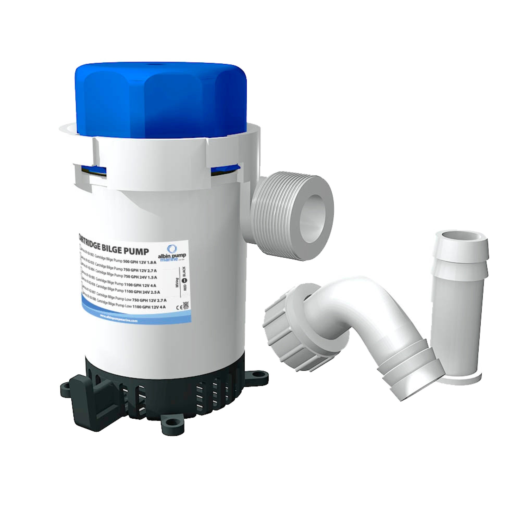 Albin Pump Cartridge Bilge Pump 750 Gph 12V