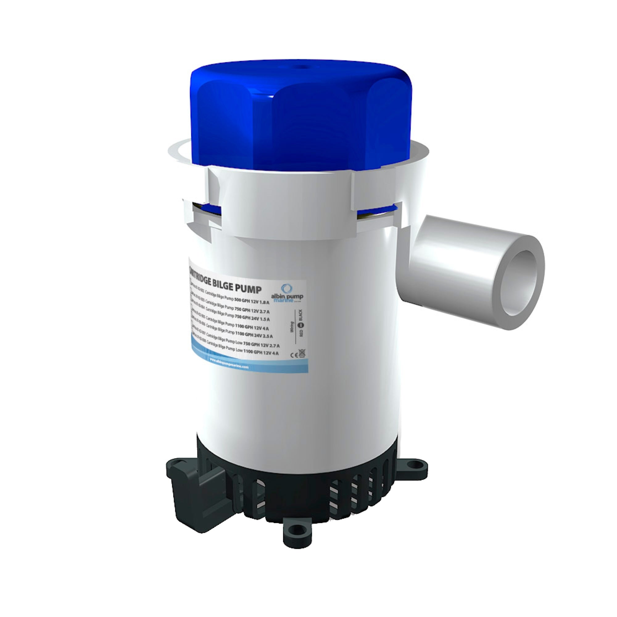 Albin Pump Cartridge Bilge Pump 1100 Gph 12V