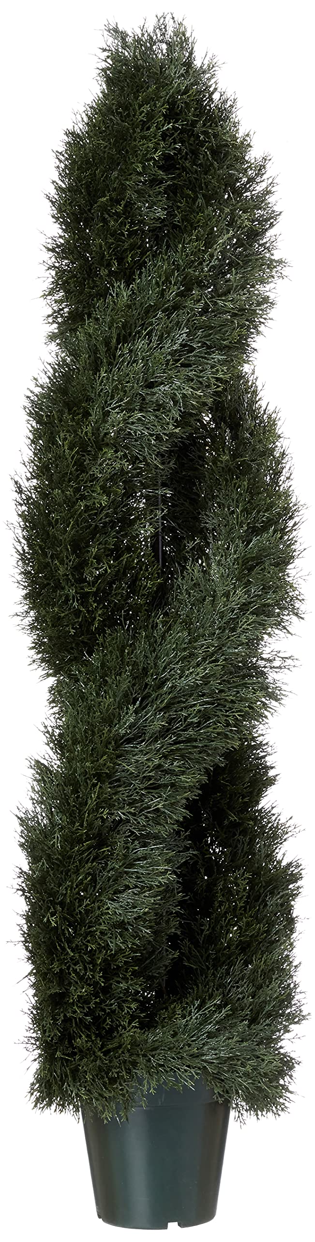Nearly Natural 5483 UV Resistant (Indoor/Outdoor) 5 Pond Cypress Spiral Topiary