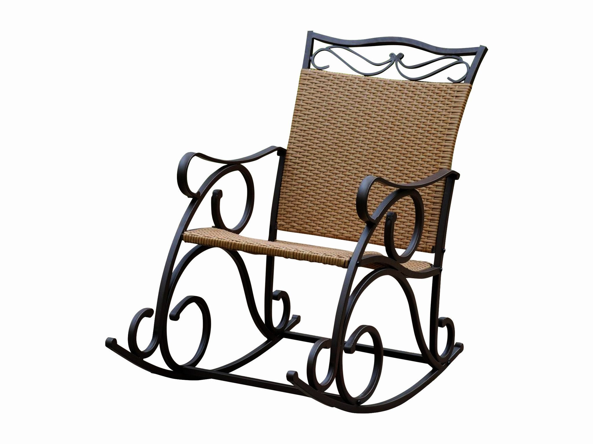 Valencia Resin Wicker/ Steel Rocking Chair - Honey