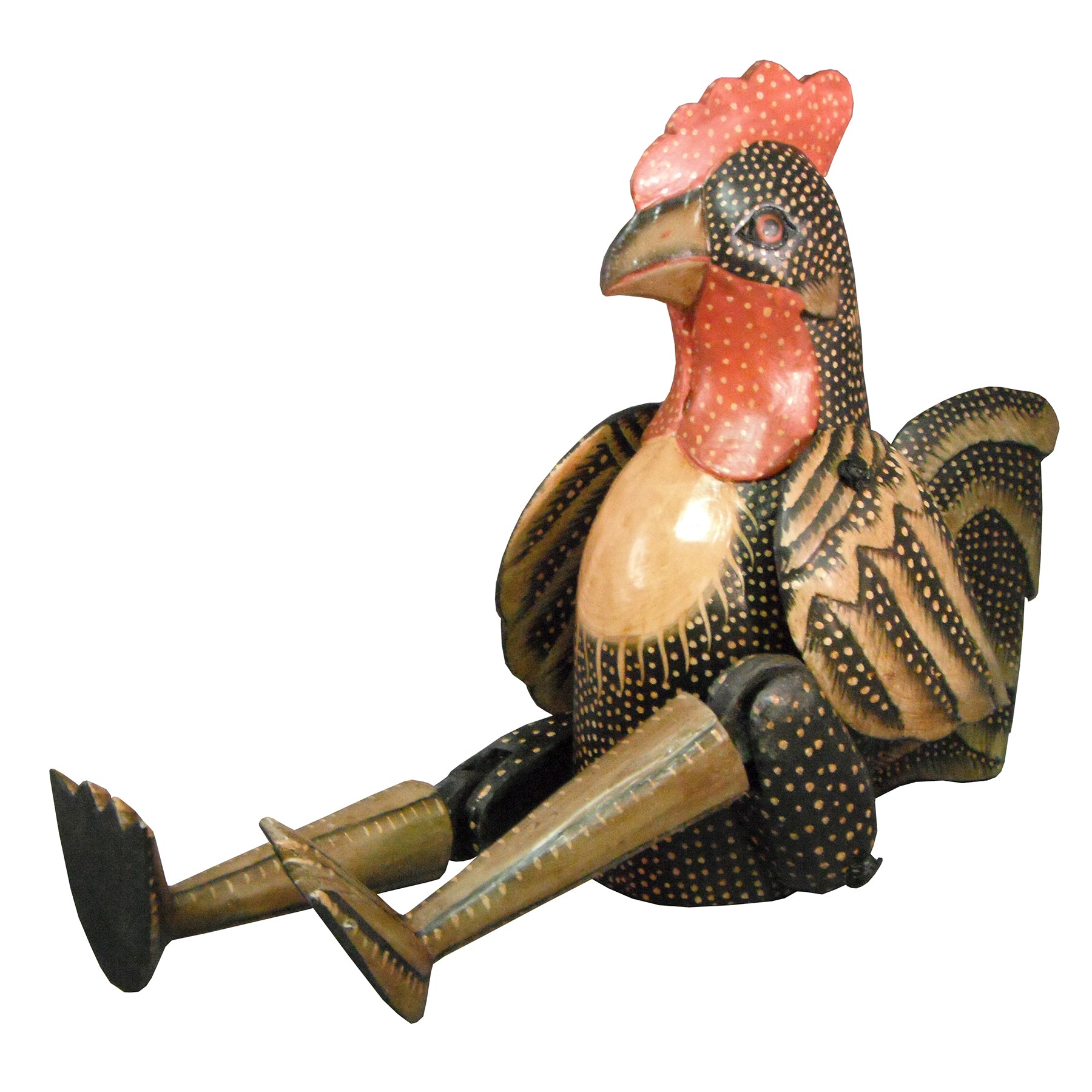 9 Wood Dottie Mini Rooster Puppet
