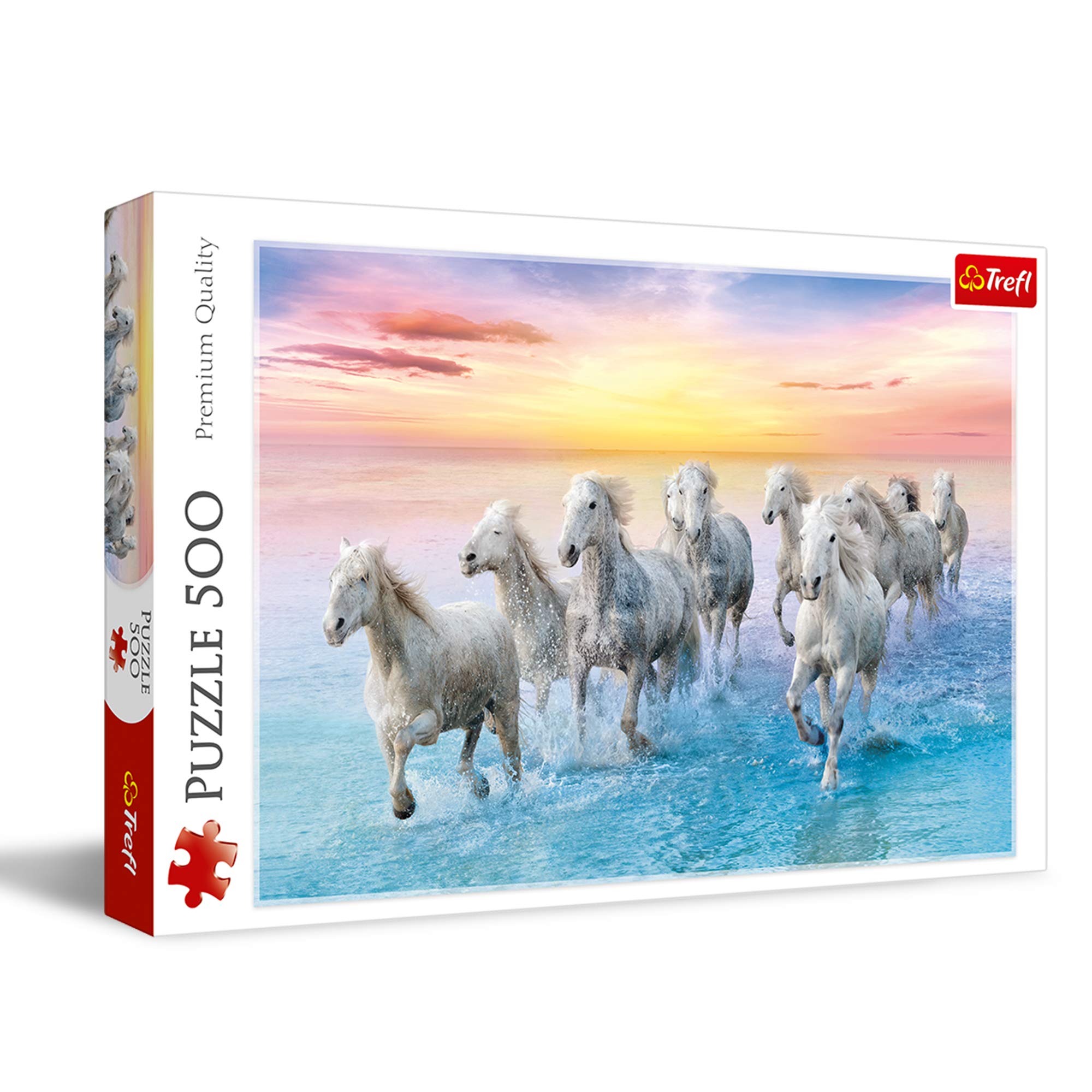 Trefl 500 Piece Jigsaw Puzzles, Galloping White Horses