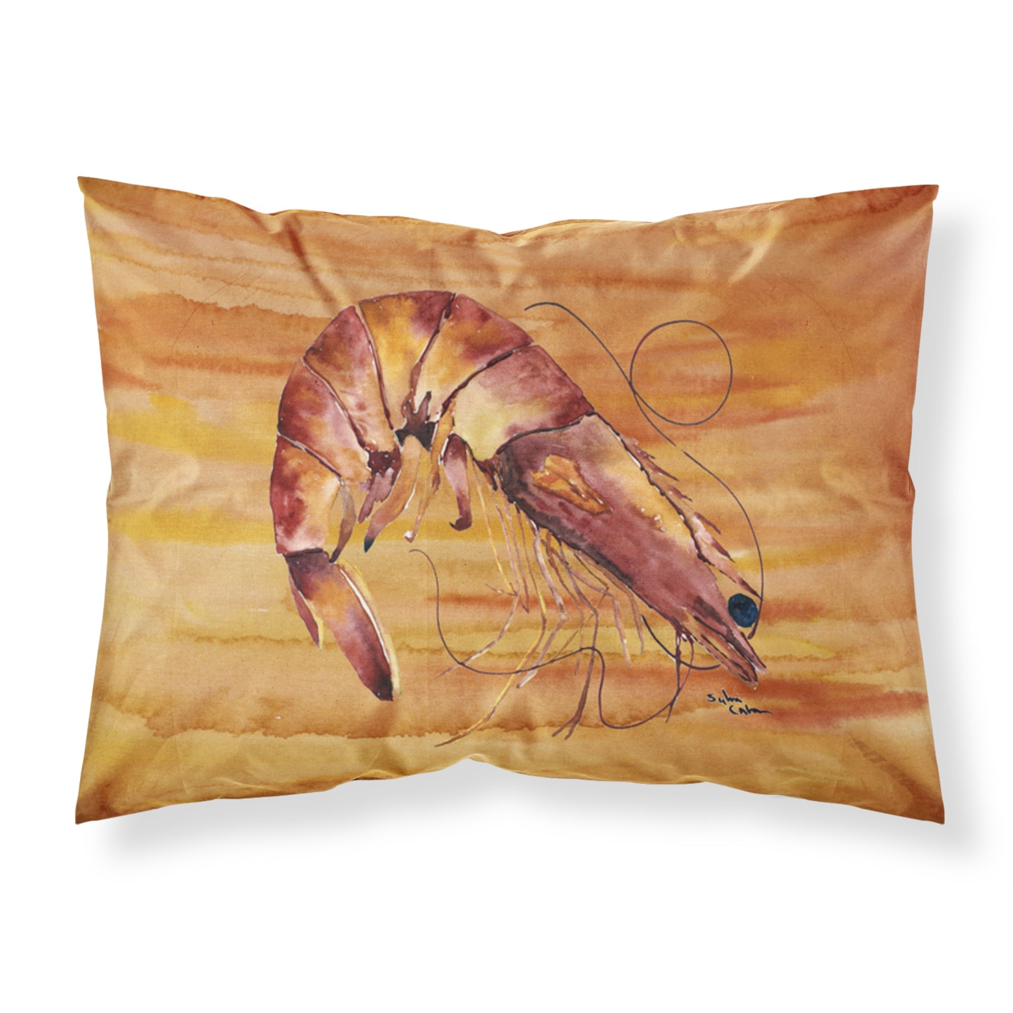 Caroline'S Treasures 8140Pillowcase Shrimp Moisture Wicking Fabric Standard Pillowcase, Large, Multicolor