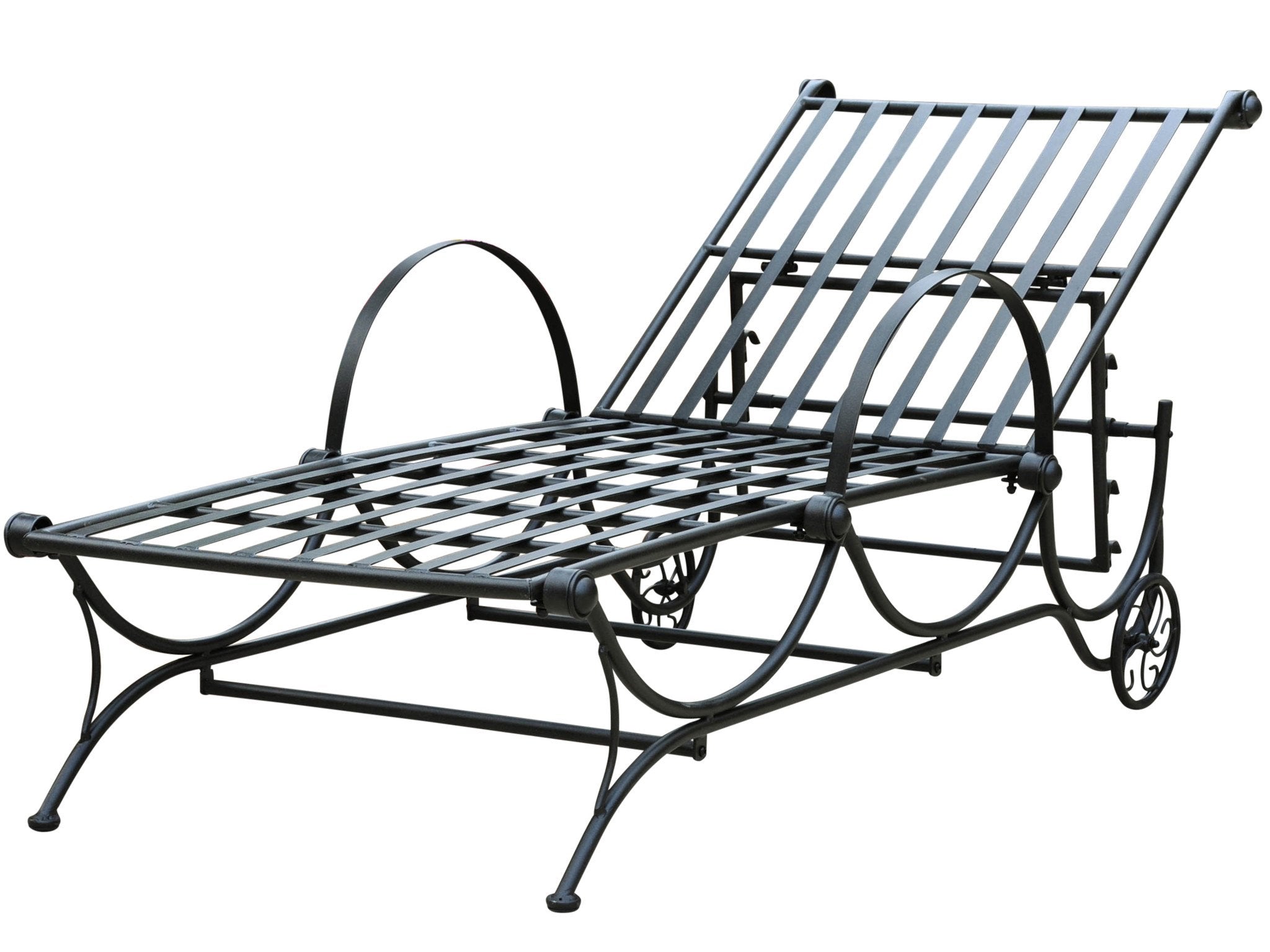 Mandalay Single Multi-Position Chaise Lounge -Antique Black