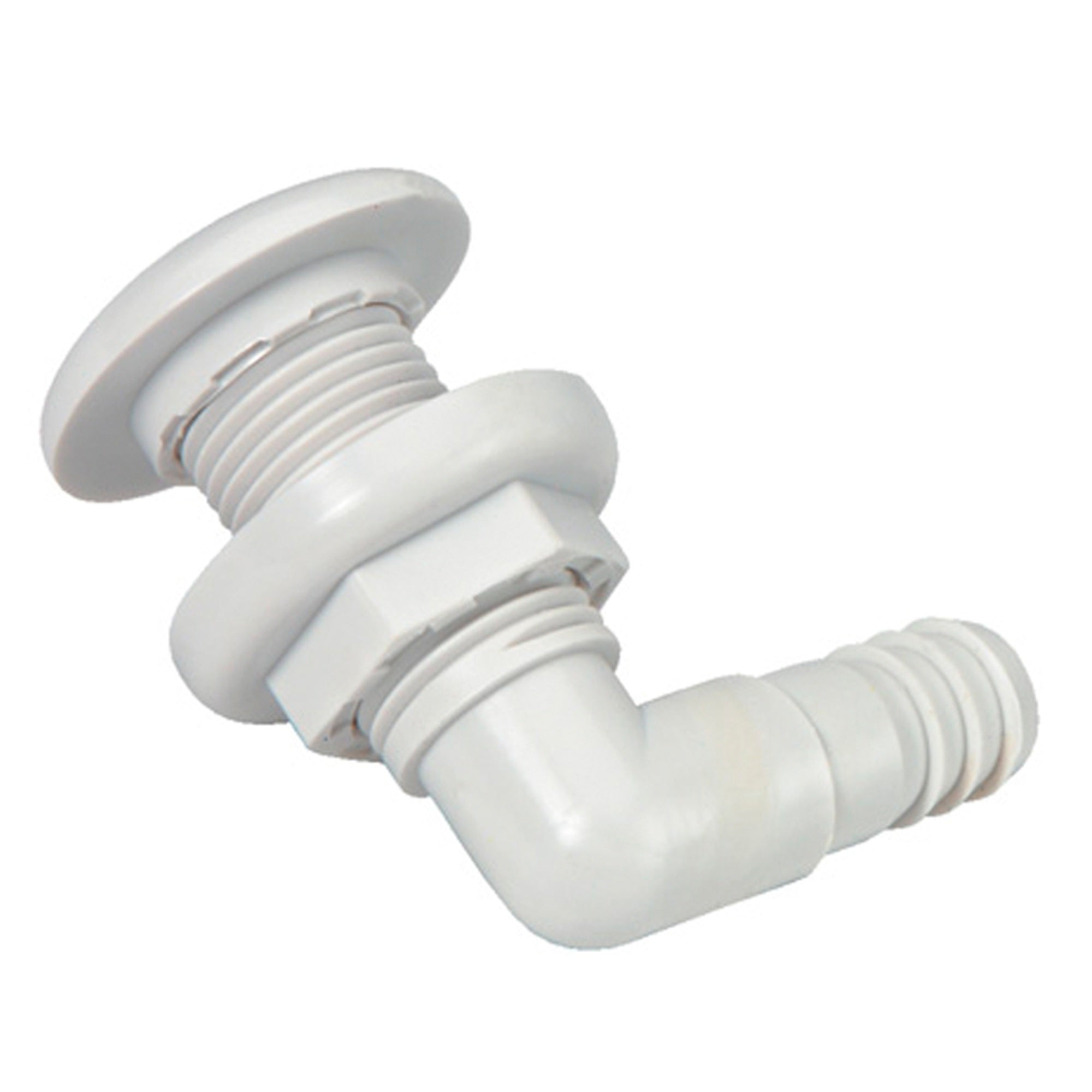 Johnson Pump Thru Hull 3/4' 90 White