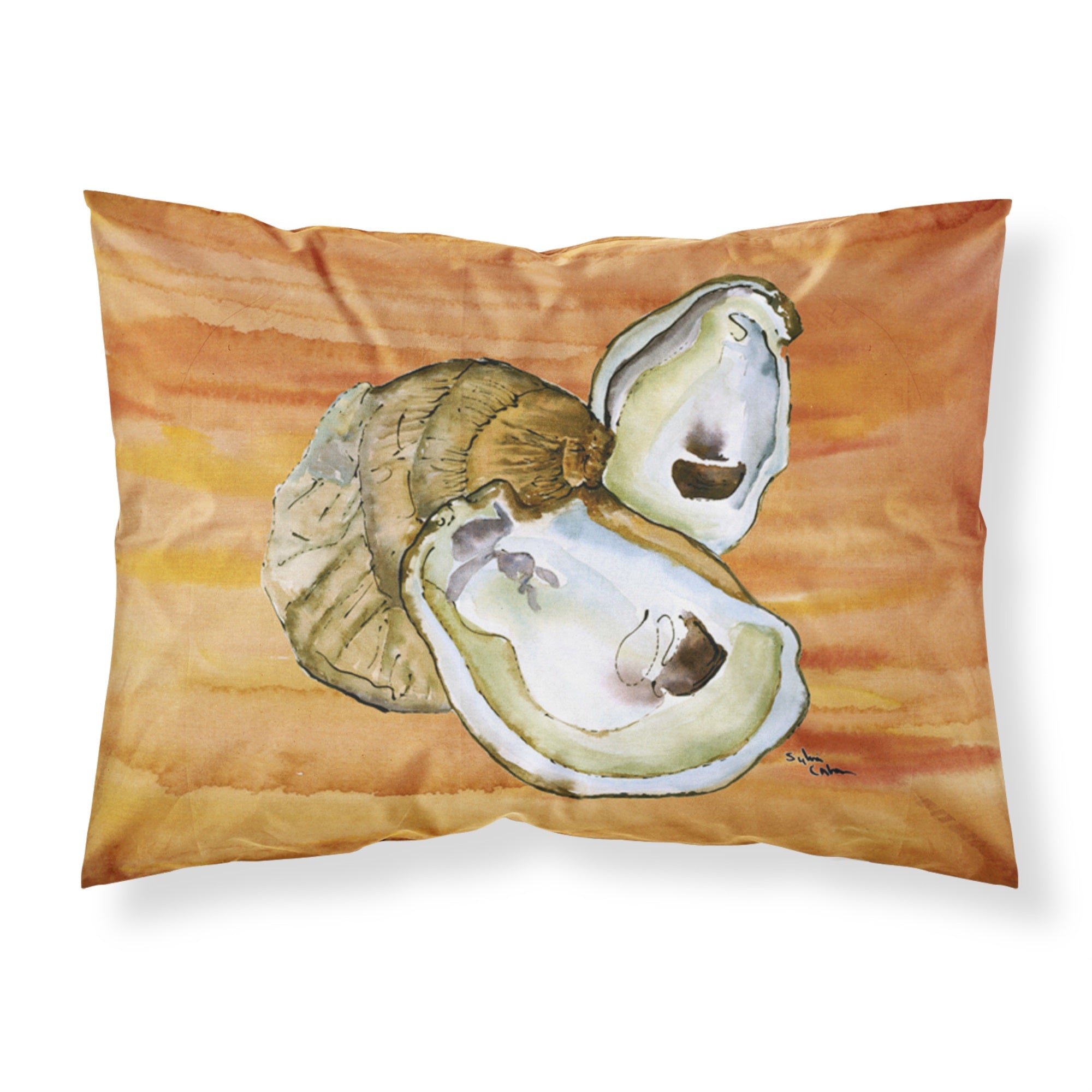 Caroline'S Treasures 8142Pillowcase Oyster Moisture Wicking Fabric Standard Pillowcase, Large, Multicolor