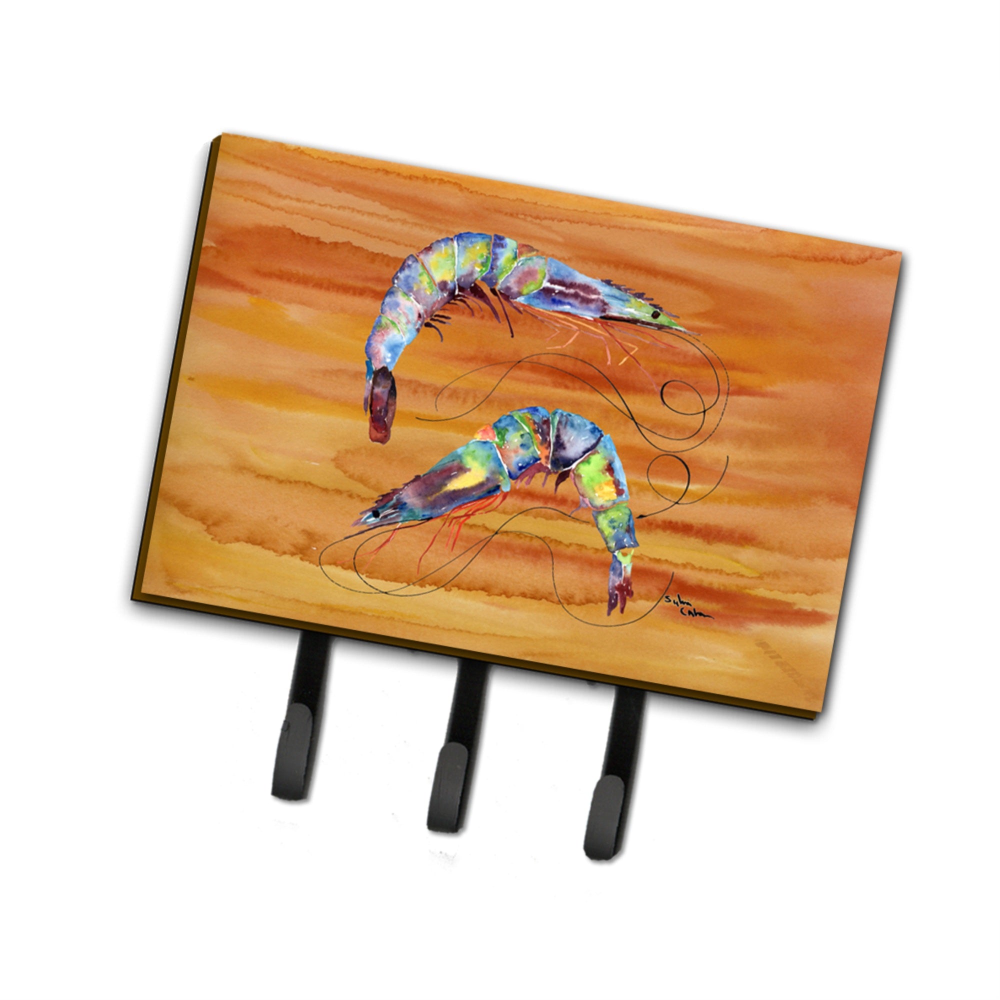 Caroline'S Treasures 8145Th68 Shrimp Leash Or Key Holder, Large, Multicolor