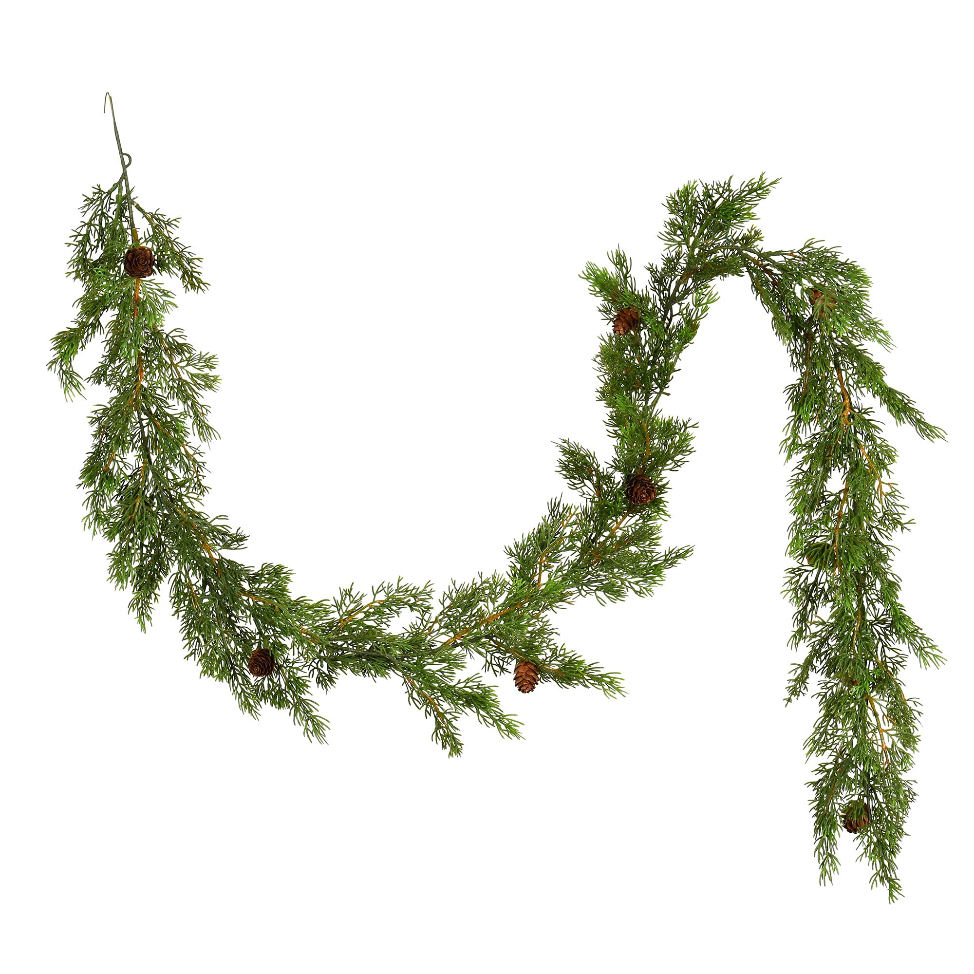 Casafoyer 62” Green Cypress Garland - (Pack Of 2)