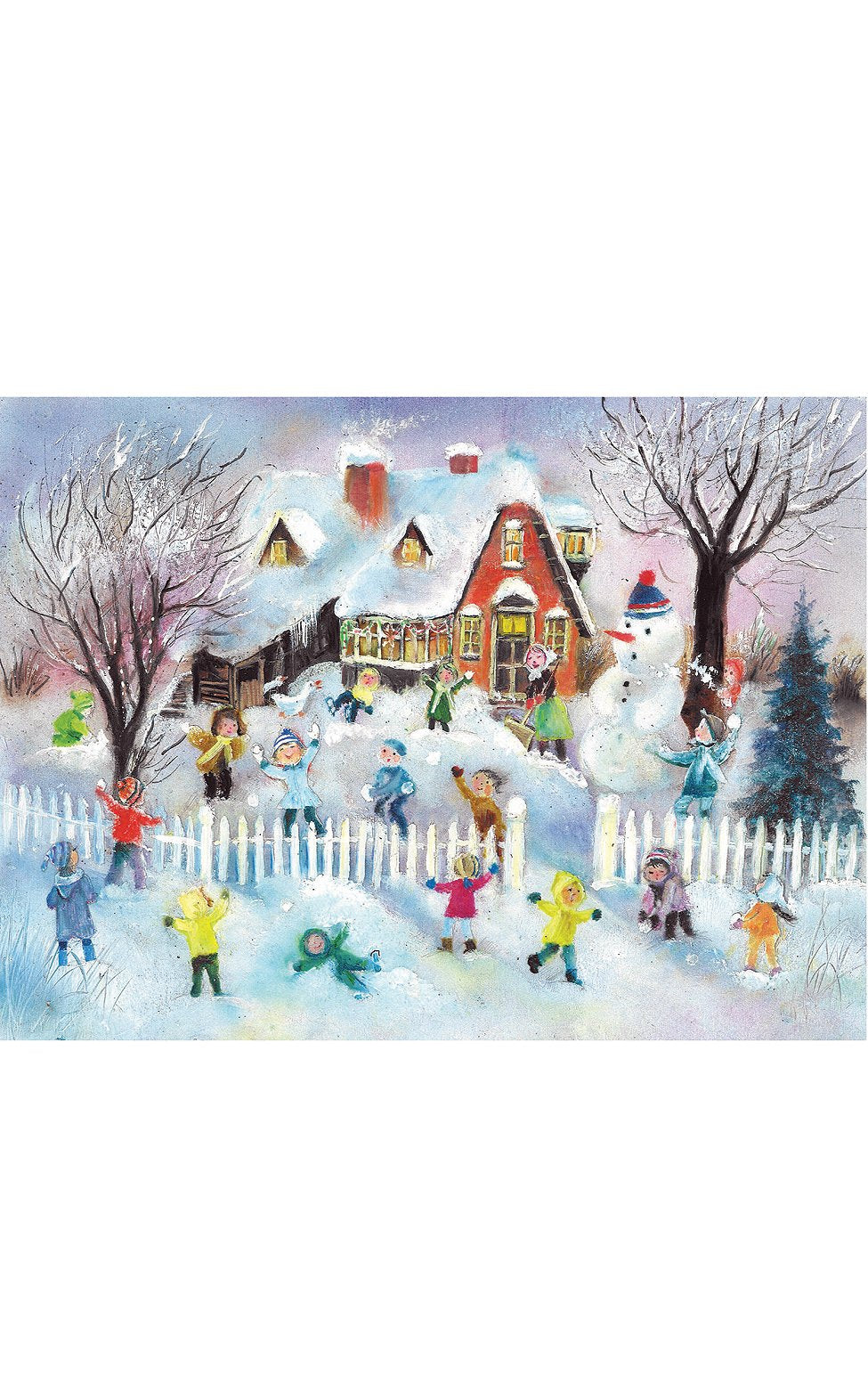 ADVENT-CHLDRN IN SNOW EACH