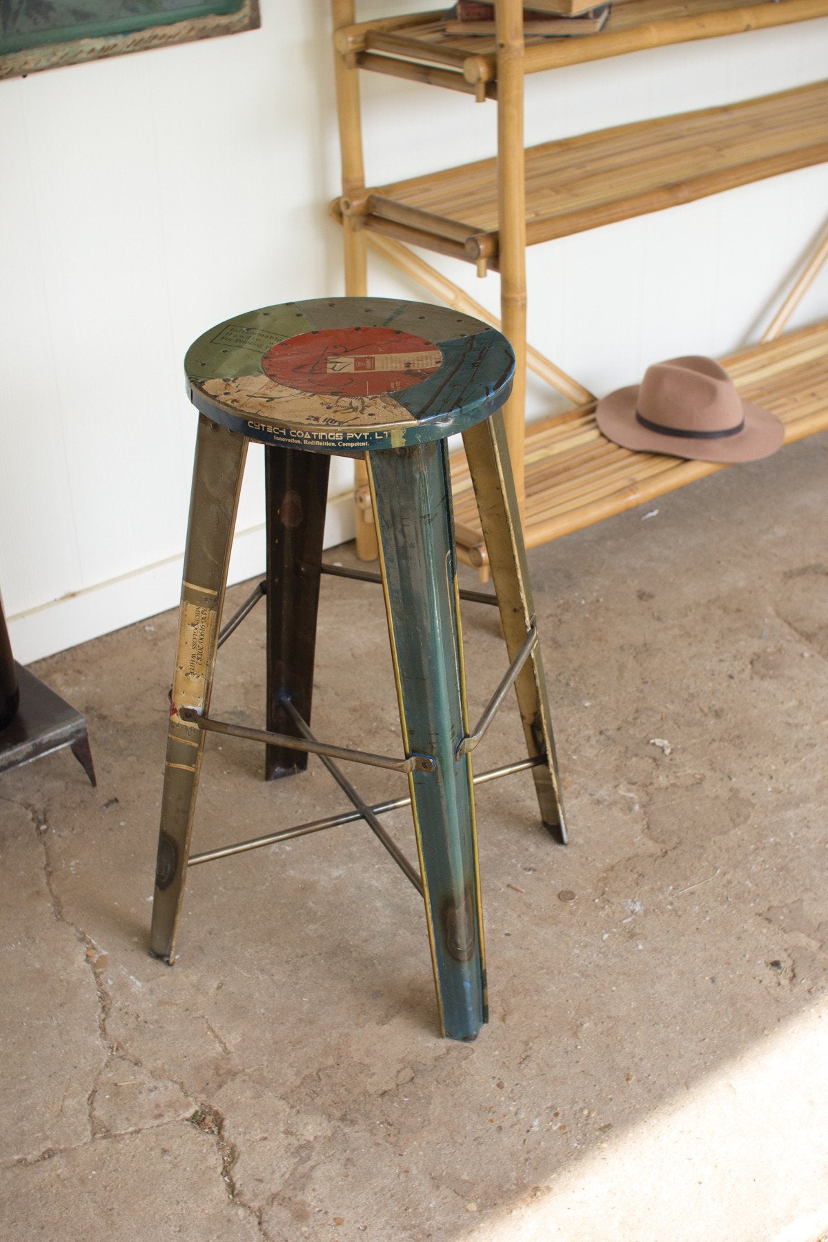 Set Of Three Table Top Angels On Metal Bases