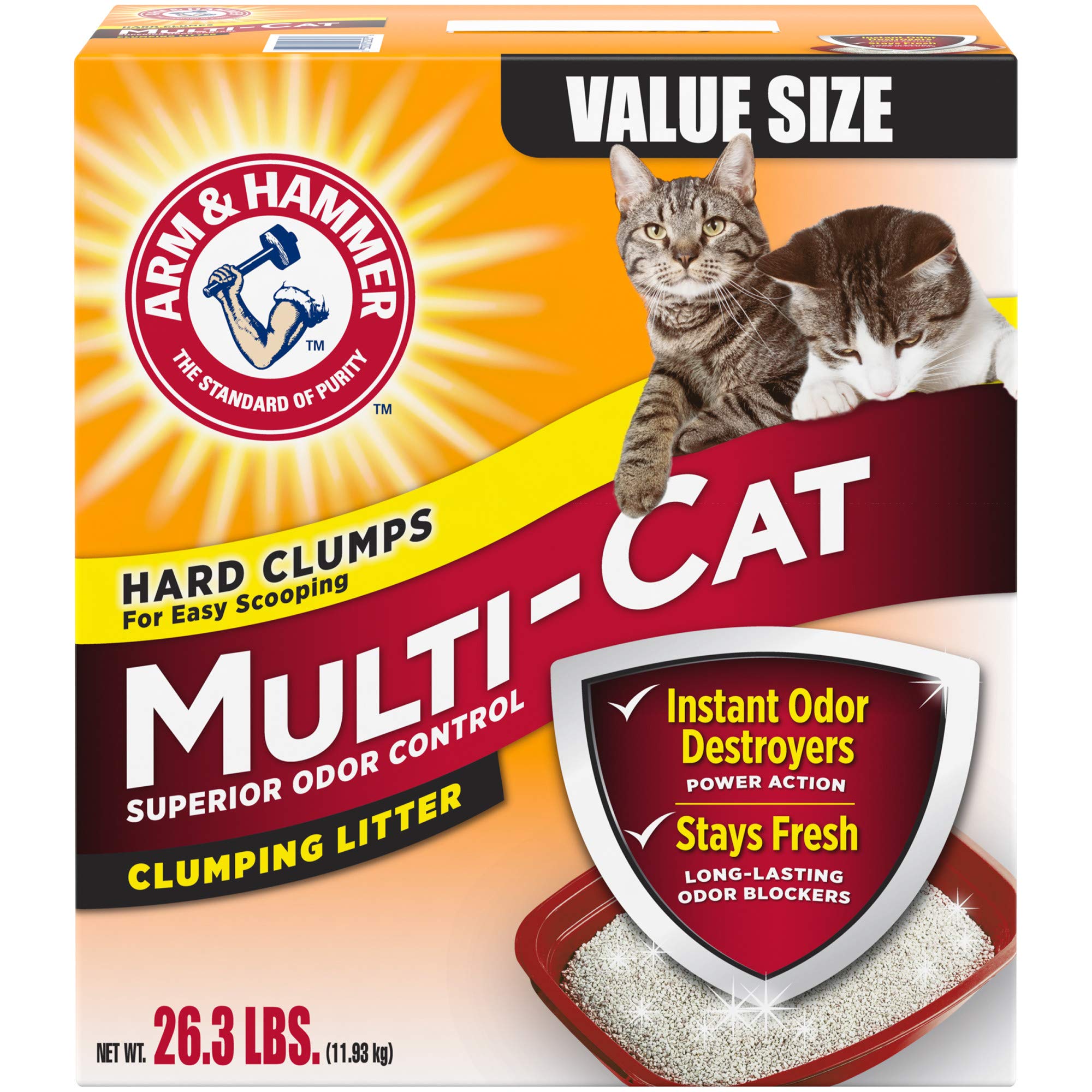 Arm & Hammer Multicat Clumping Litter Scented 26.3Lb