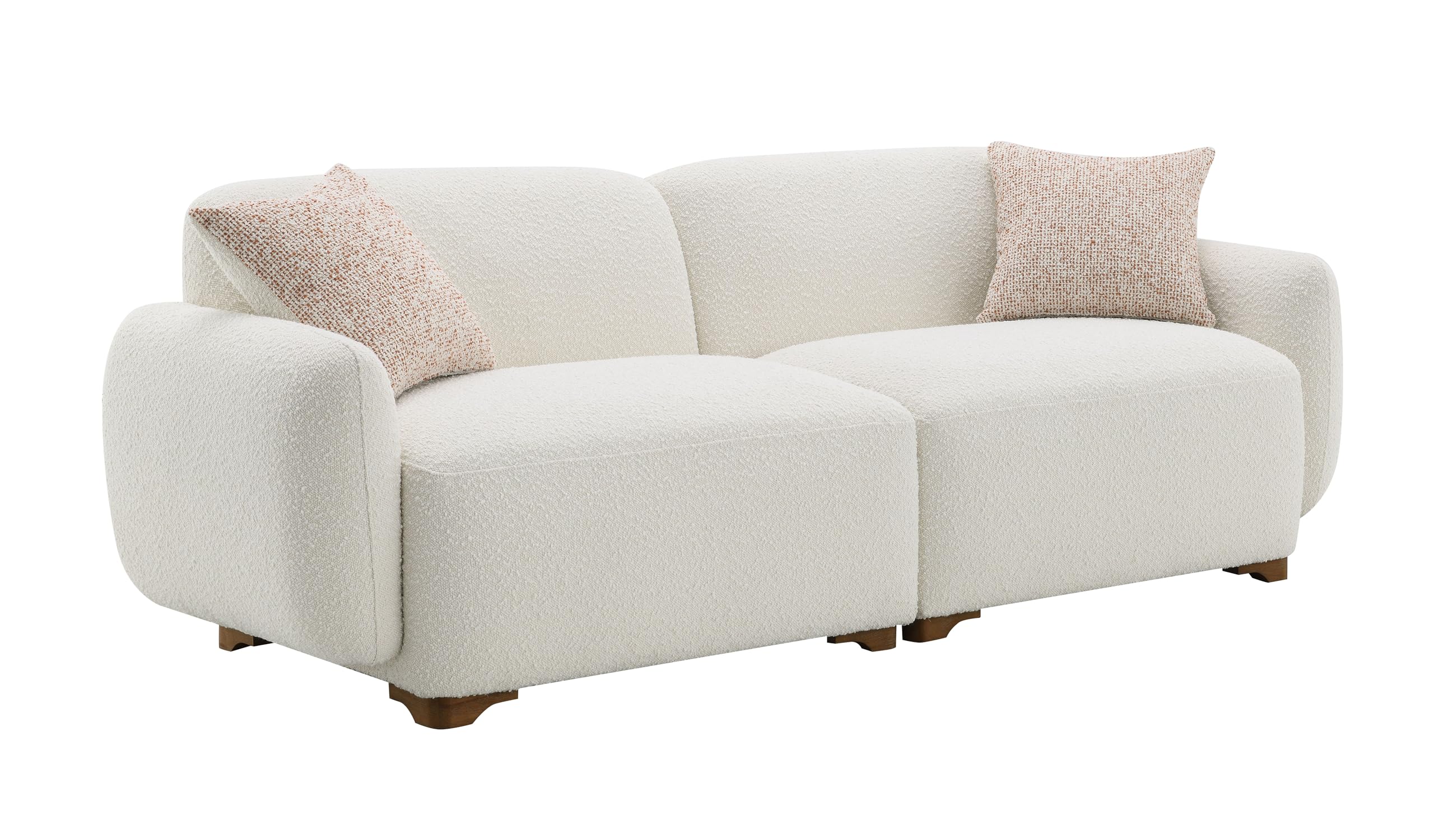 ACME Darius Sofa w/2 Pillows, Beige Boucle