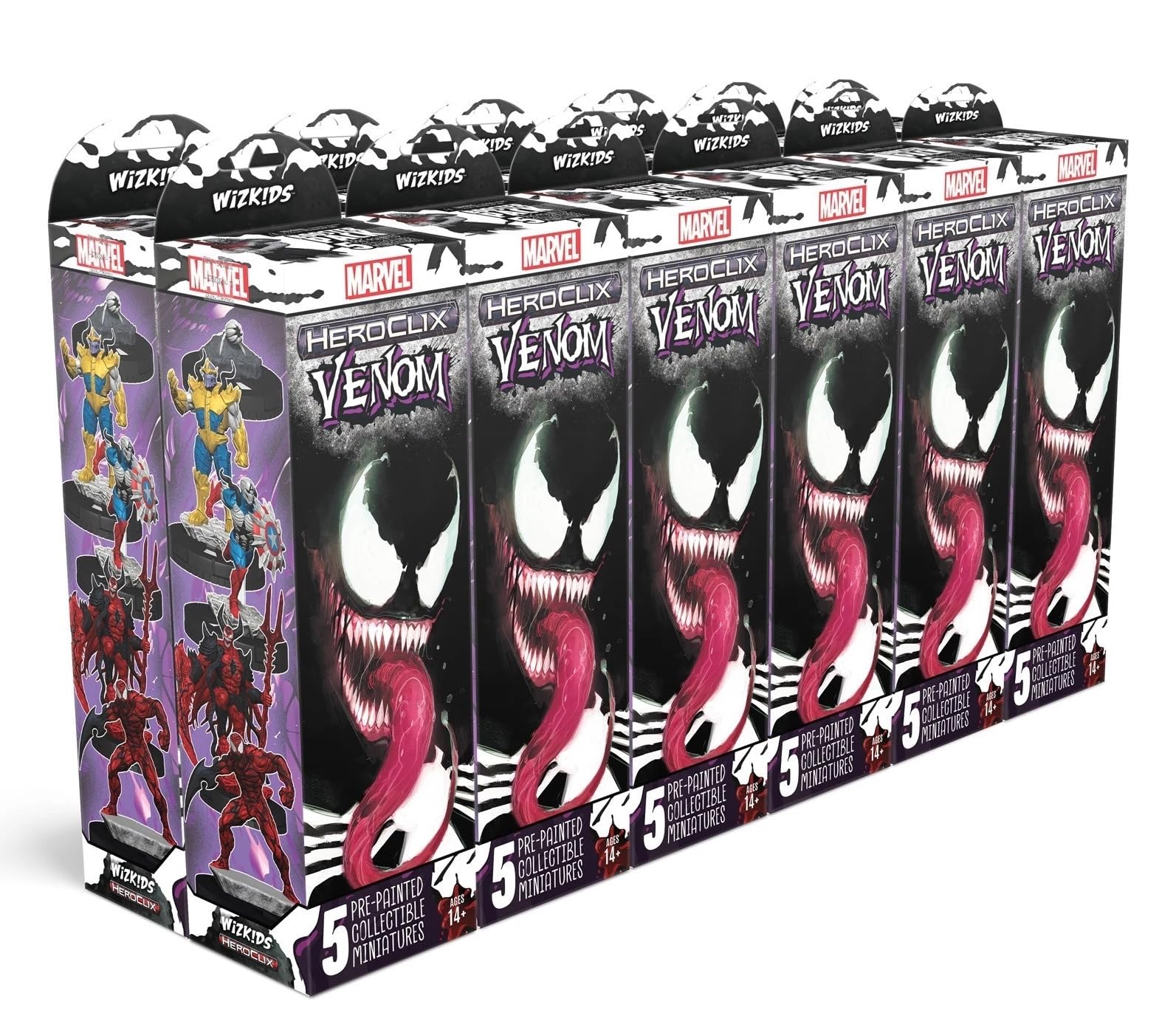 FlipSide Gaming Marvel HeroClix Venom Booster Brick (12) Collectible Card Game
