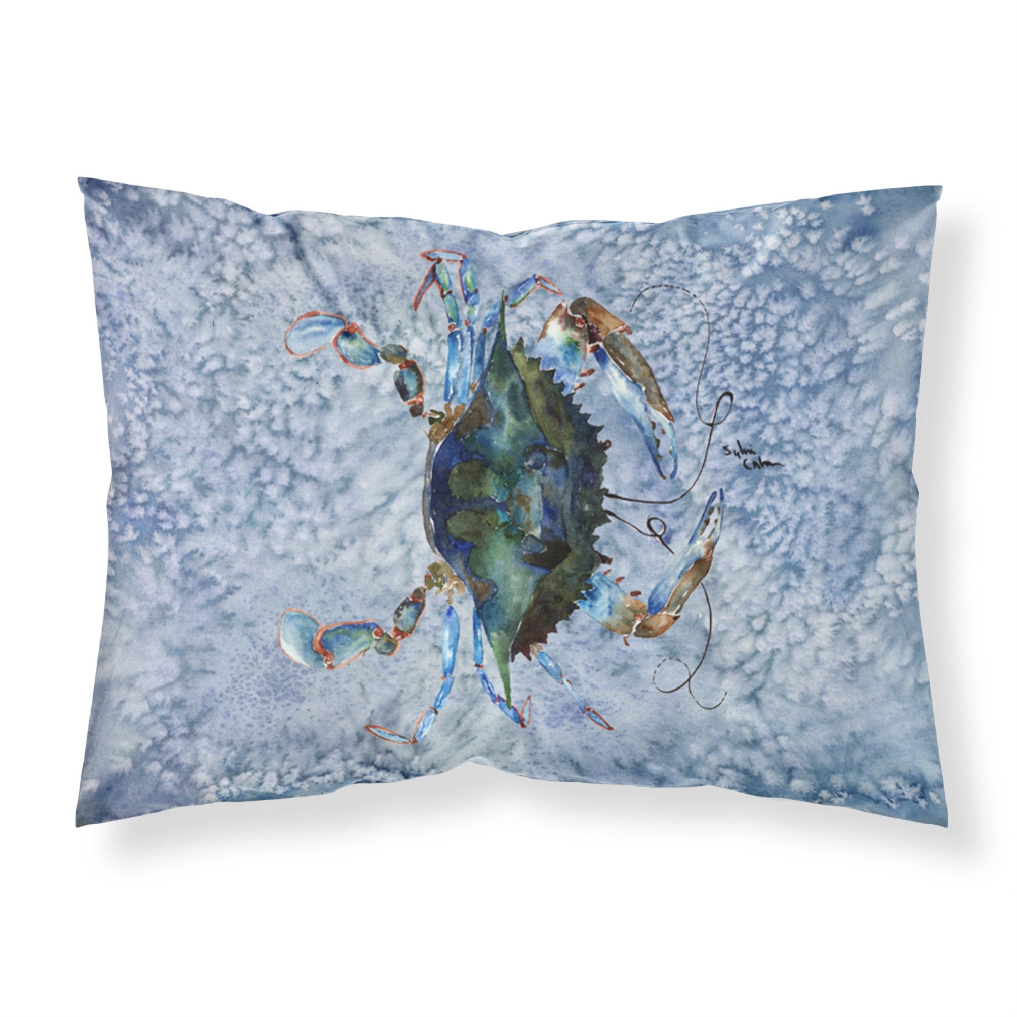 Caroline'S Treasures 8151Pillowcase Crab Moisture Wicking Fabric Standard Pillowcase, Large, Multicolor