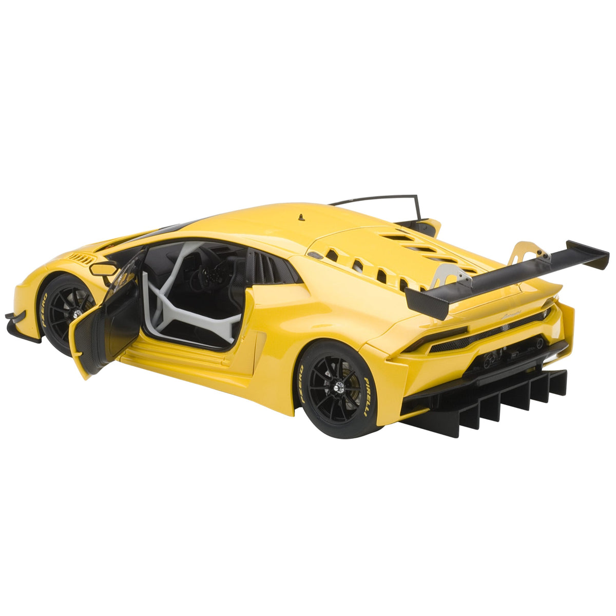 Lamborghini Huracan Gt3 Yellow With Pearl Effect / Giallo Into 1/18 Model Car By Autoart