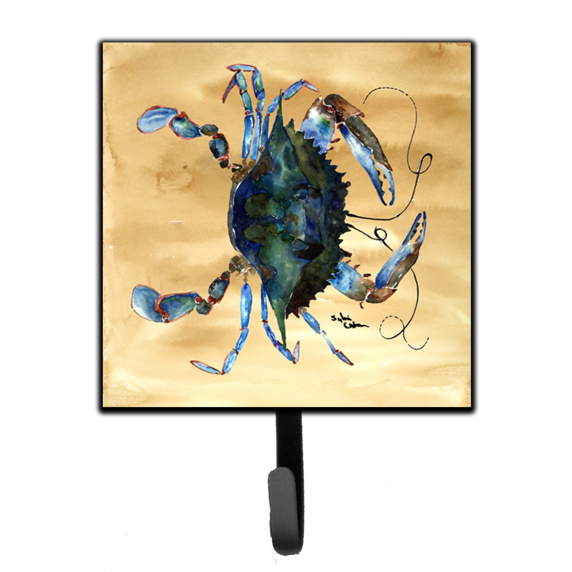 Caroline'S Treasures 8159Sh4 Crab Leash Holder Or Key Hook, Small, Multicolor
