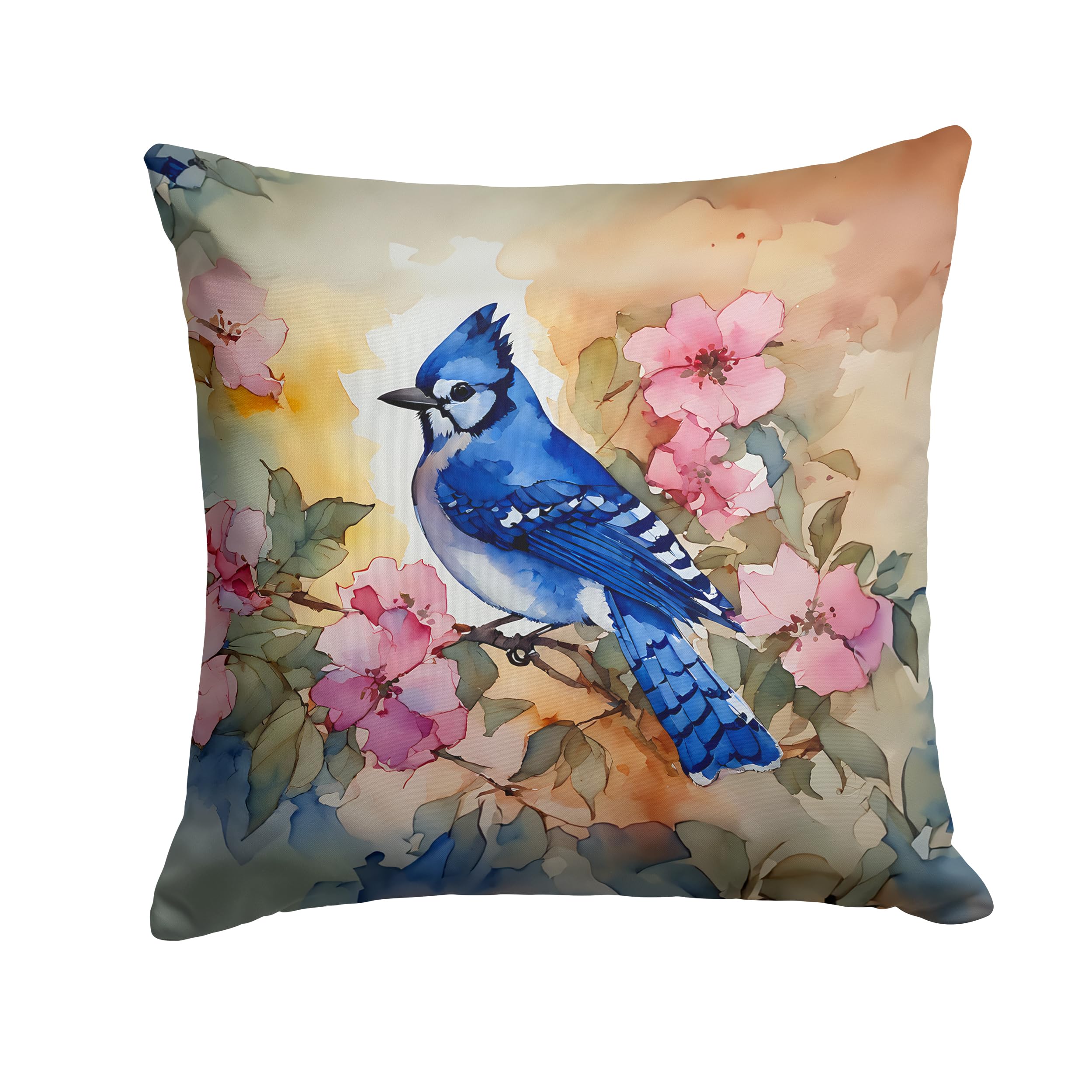 Blue Jay Throw Pillow