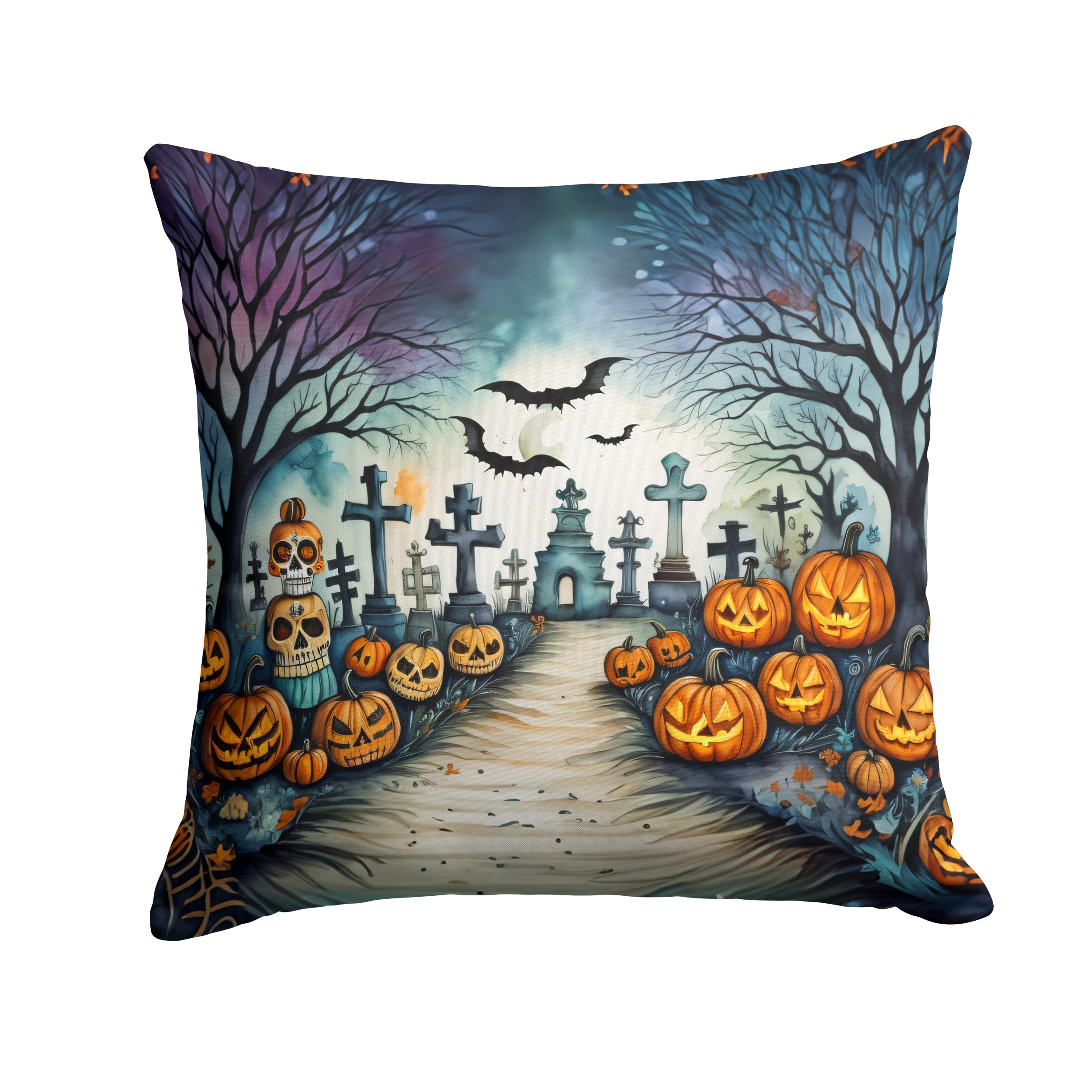 Day of the Dead Spooky Halloween Throw Pillow