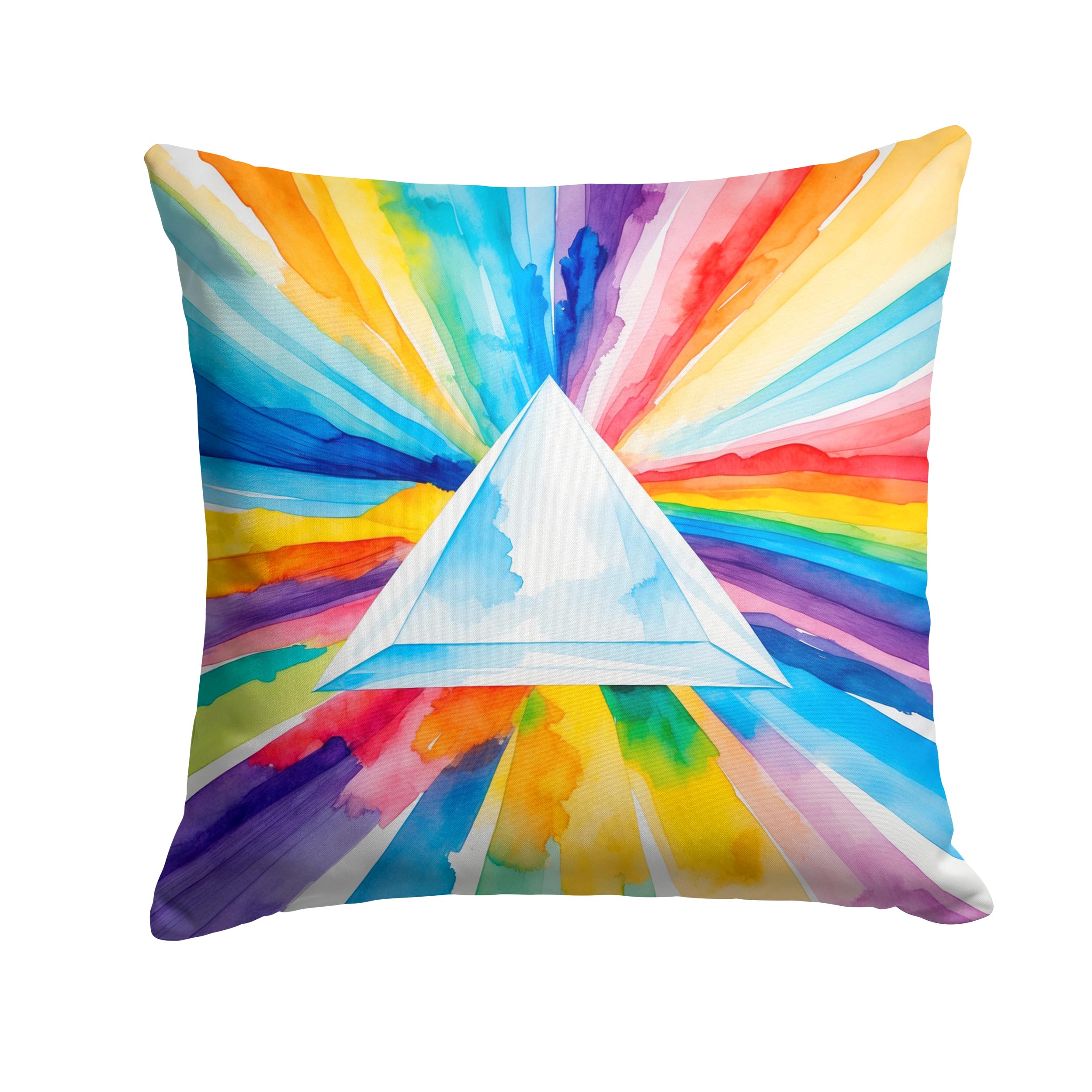 Carolines Treasures Gay Pride Intersectional Prism Throw Pillow Machine Washable, Indoor Outdoor Decorative Pillow for Couch, Bed or Patio, 18Hx18W