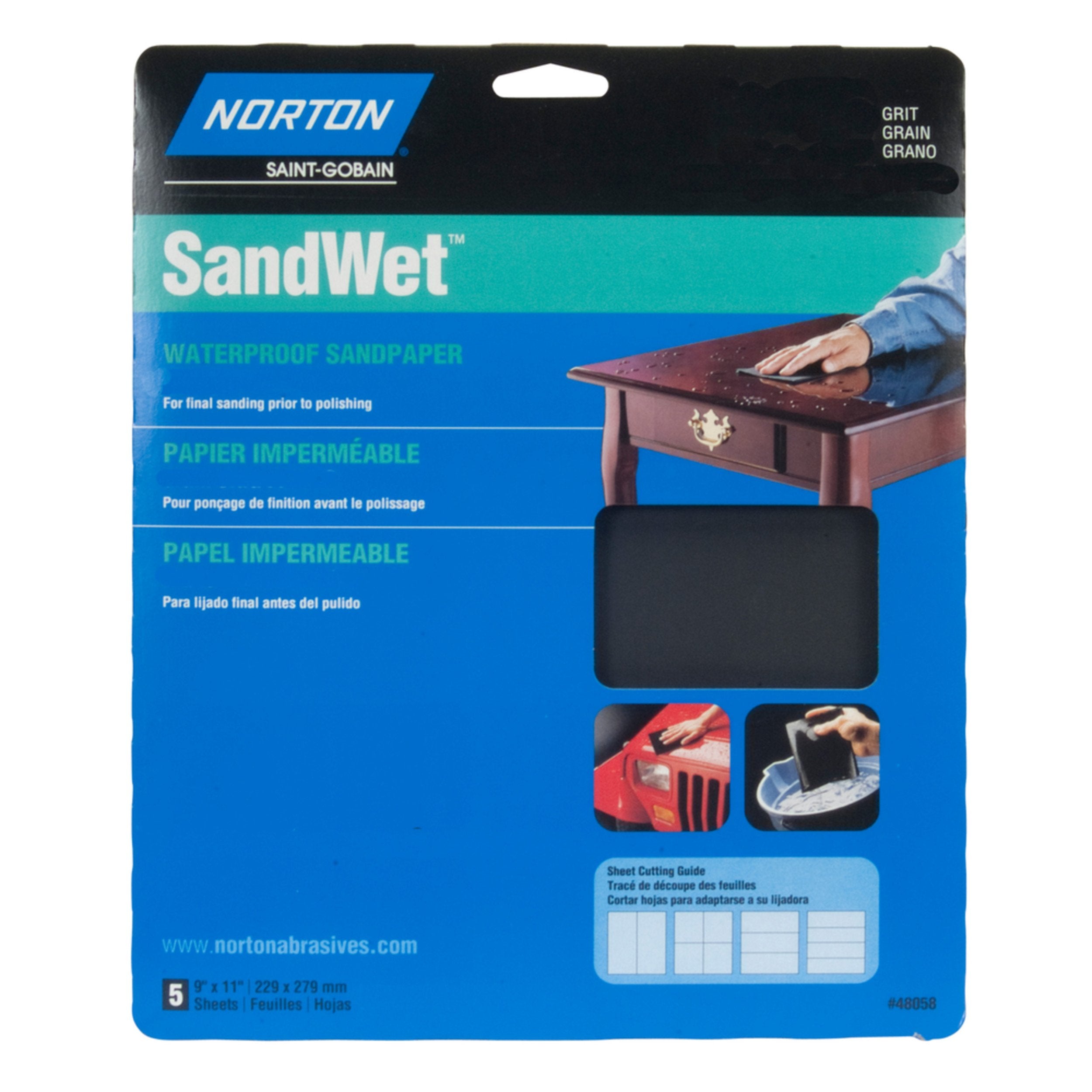 9 X 11 Wet Sand Sheet 1200 Grit (5)