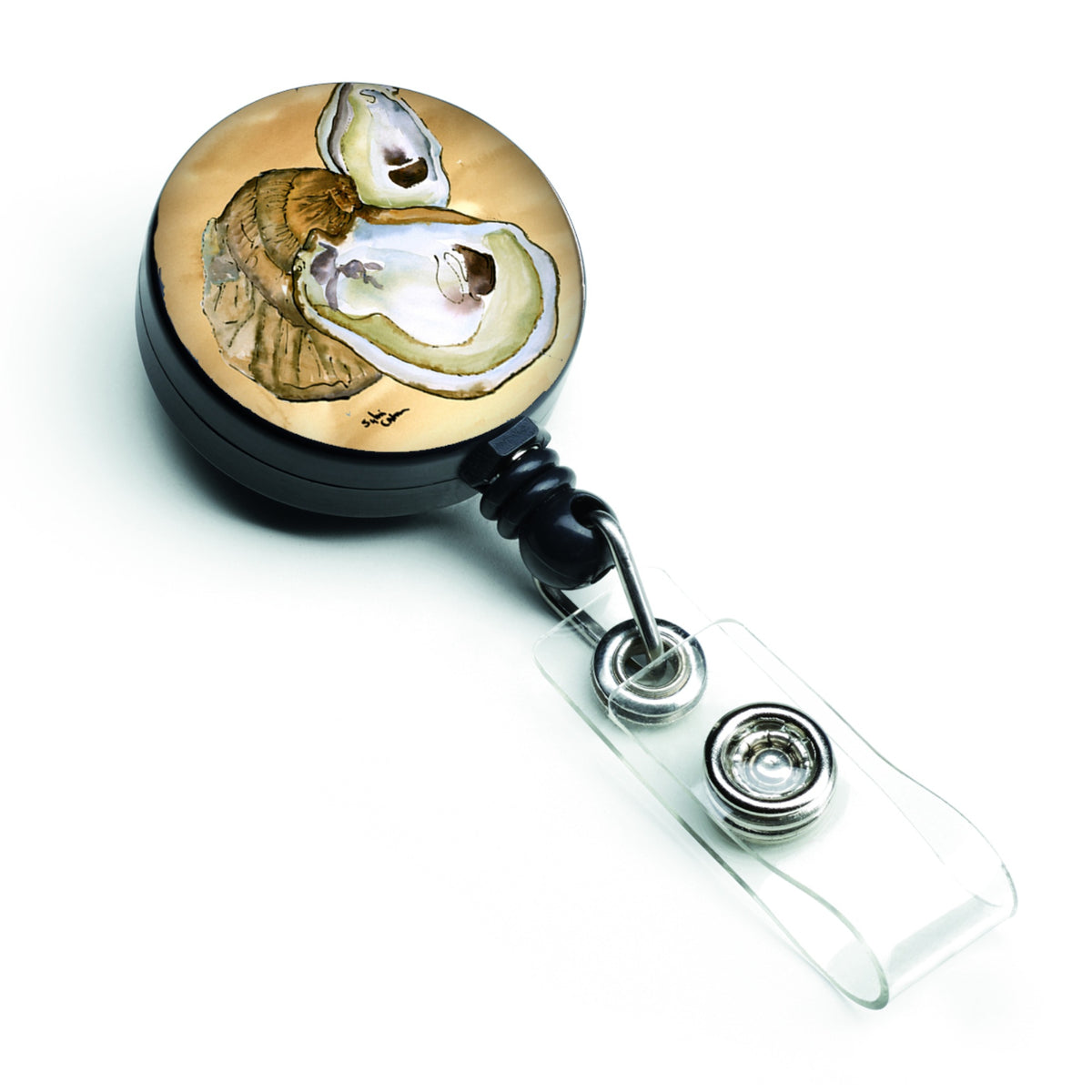 Caroline'S Treasures Oyster Retractable Badge Reel, Multicolor (8160Br)