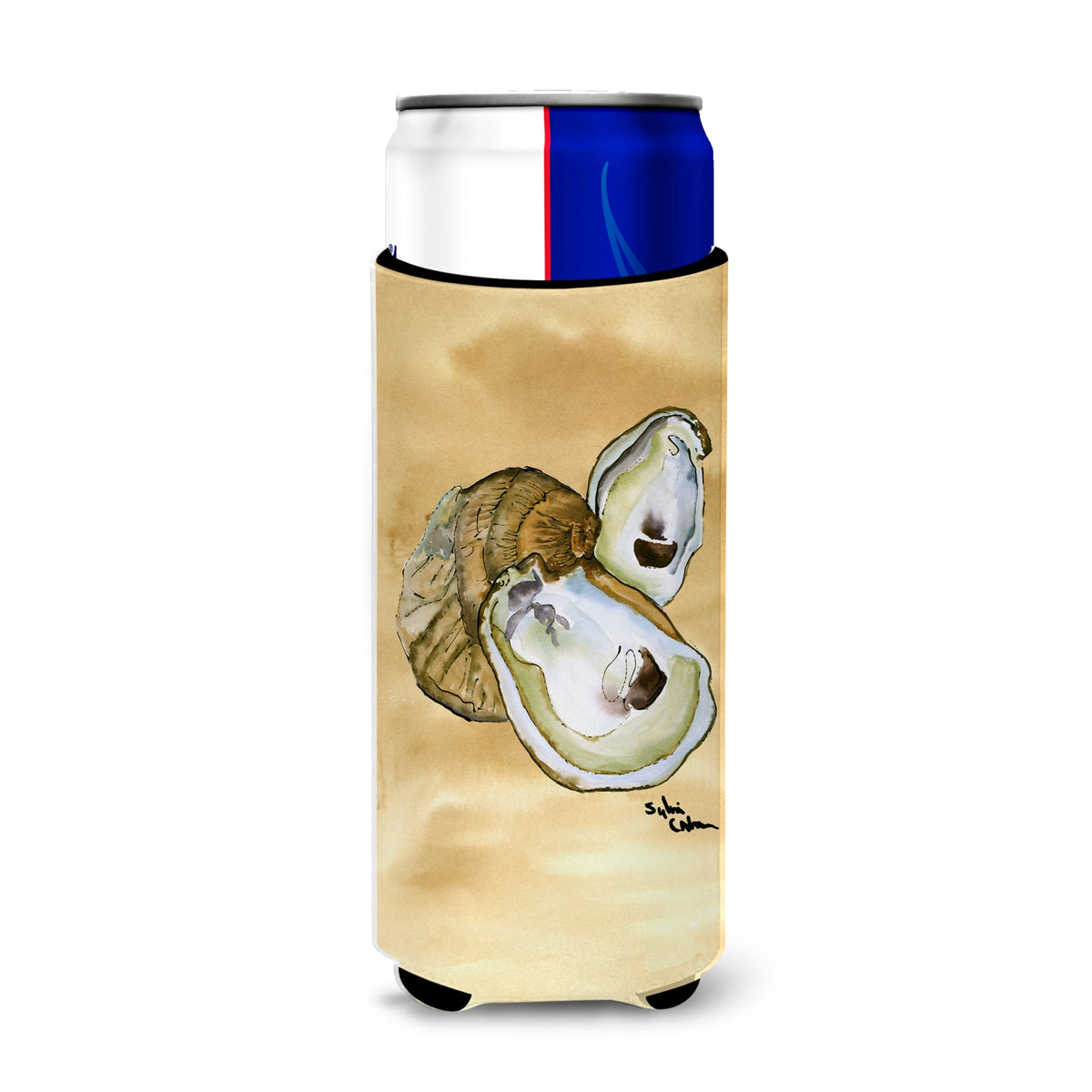 Oyster  Sandy Beach Ultra Beverage Insulators For Slim Cans 8160Muk