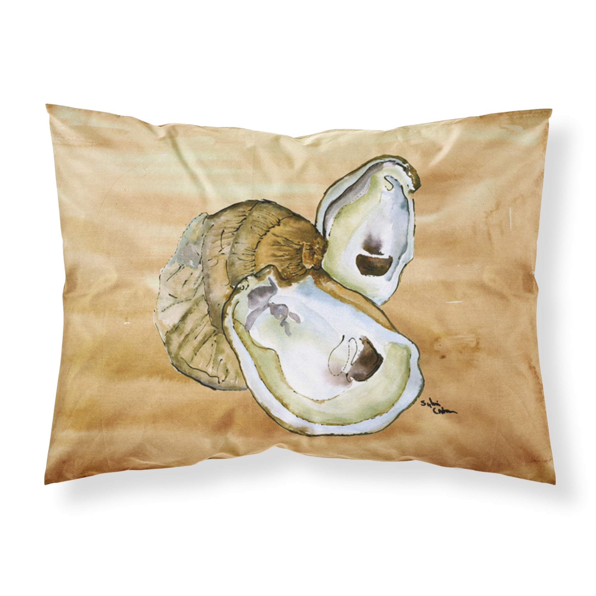 Caroline'S Treasures 8160Pillowcase Oyster Moisture Wicking Fabric Standard Pillowcase, Large, Multicolor