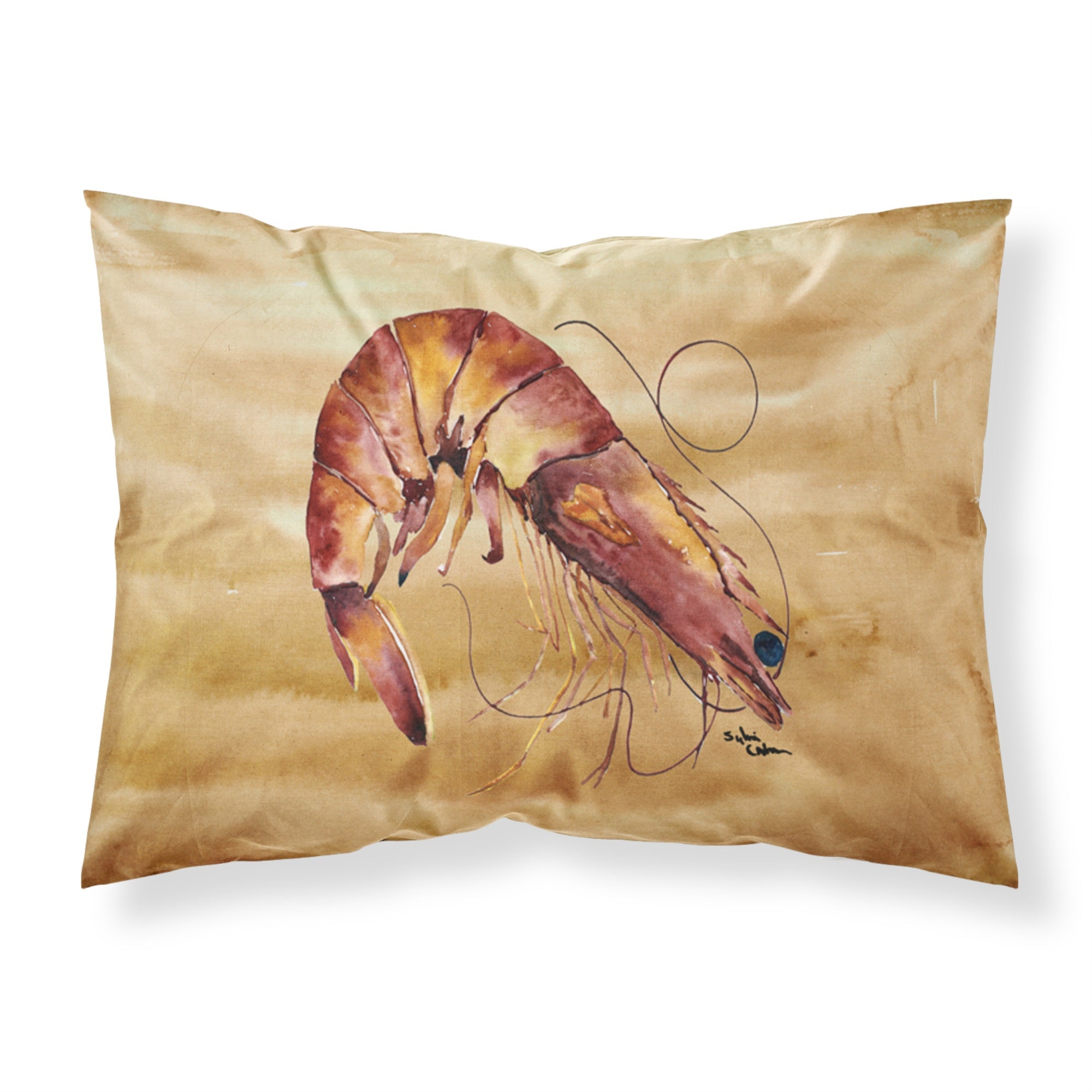 Caroline'S Treasures 8161Pillowcase Shrimp Moisture Wicking Fabric Standard Pillowcase, Large, Multicolor