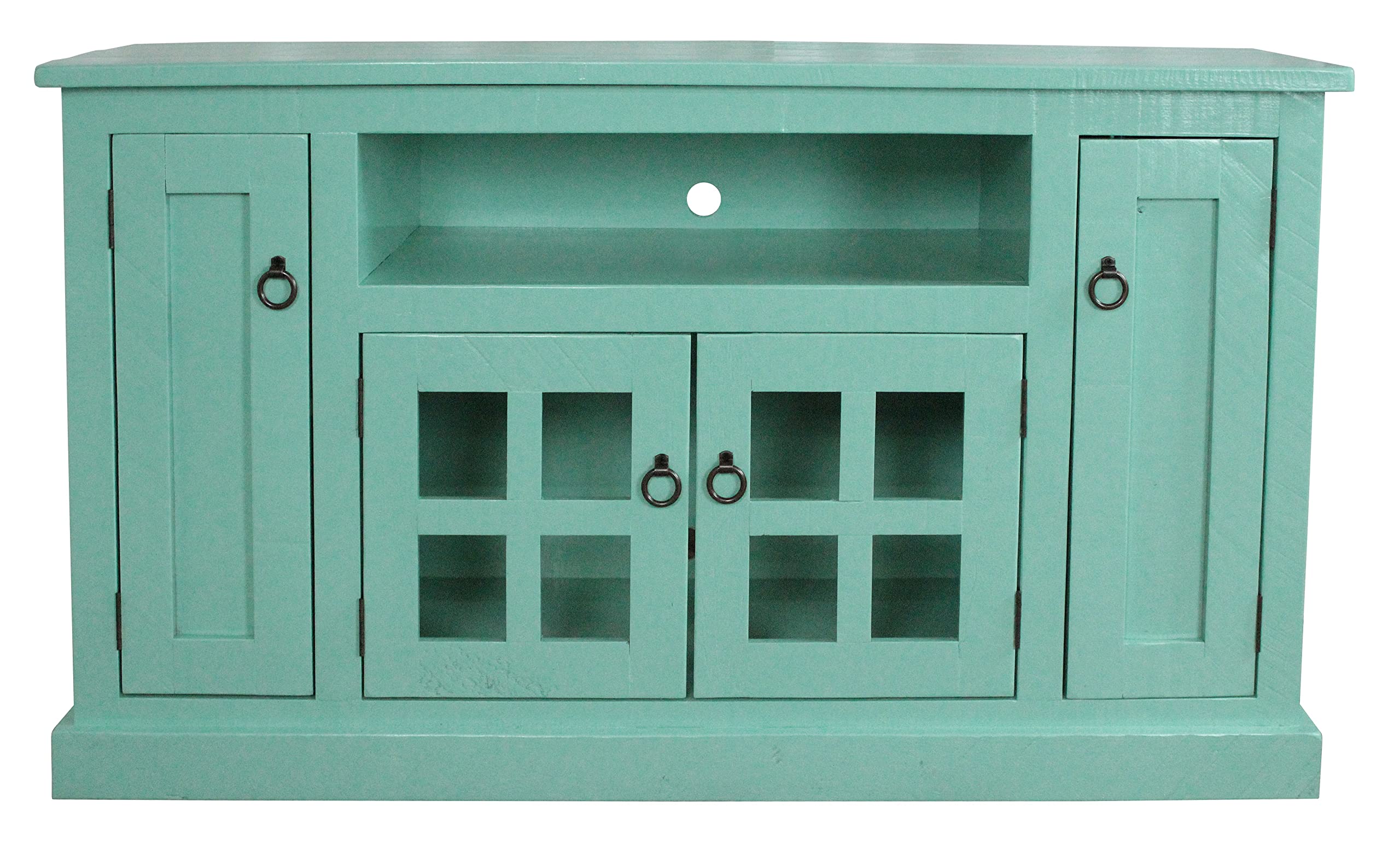 Rustic 57 TV Stand in Aquamarine