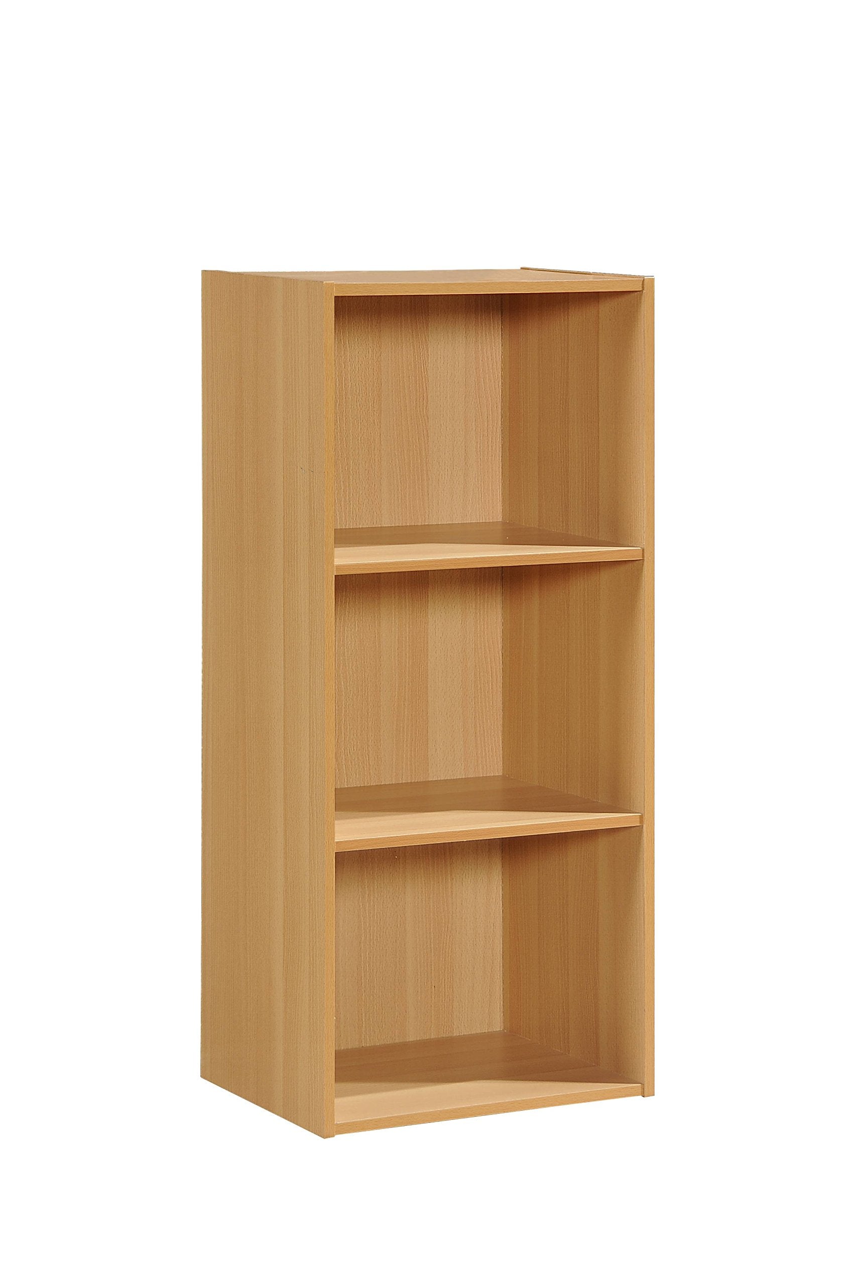 Hodedah 3-Shelf Bookcase in Beech