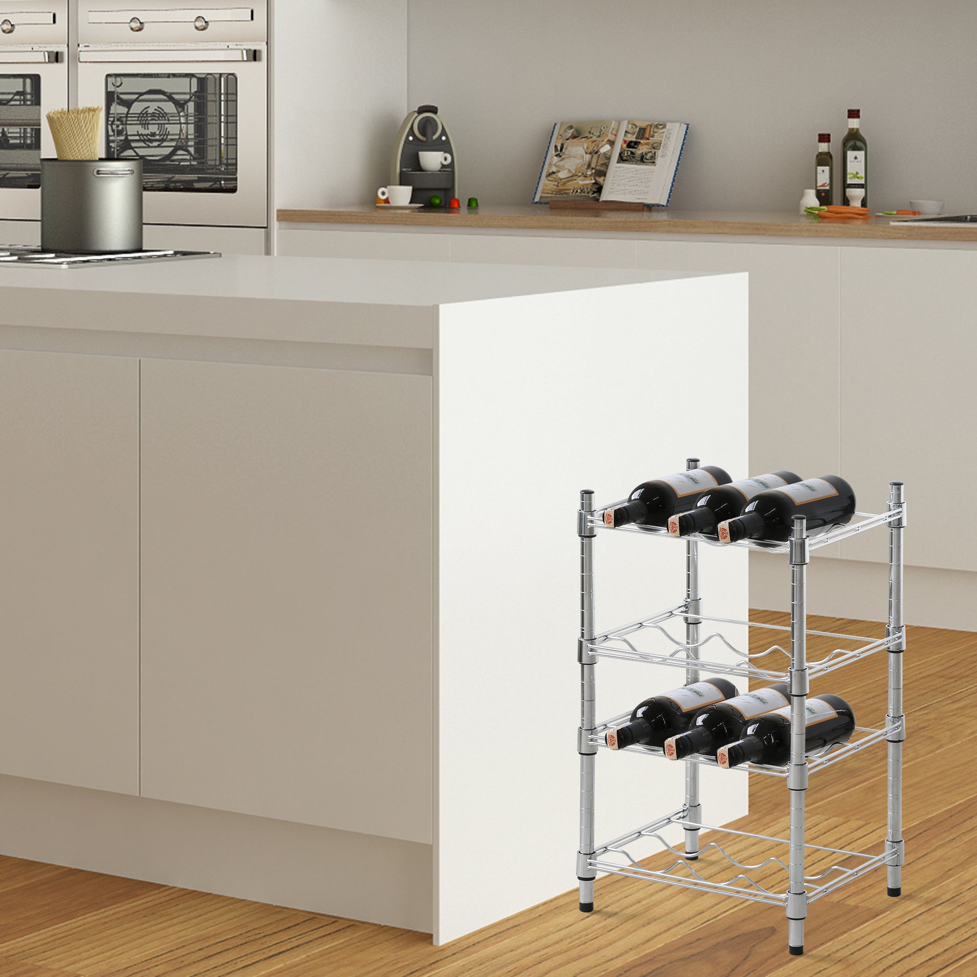Furinno JAYA 6-Tier Multimedia Storage Tower, Espresso 17059EX