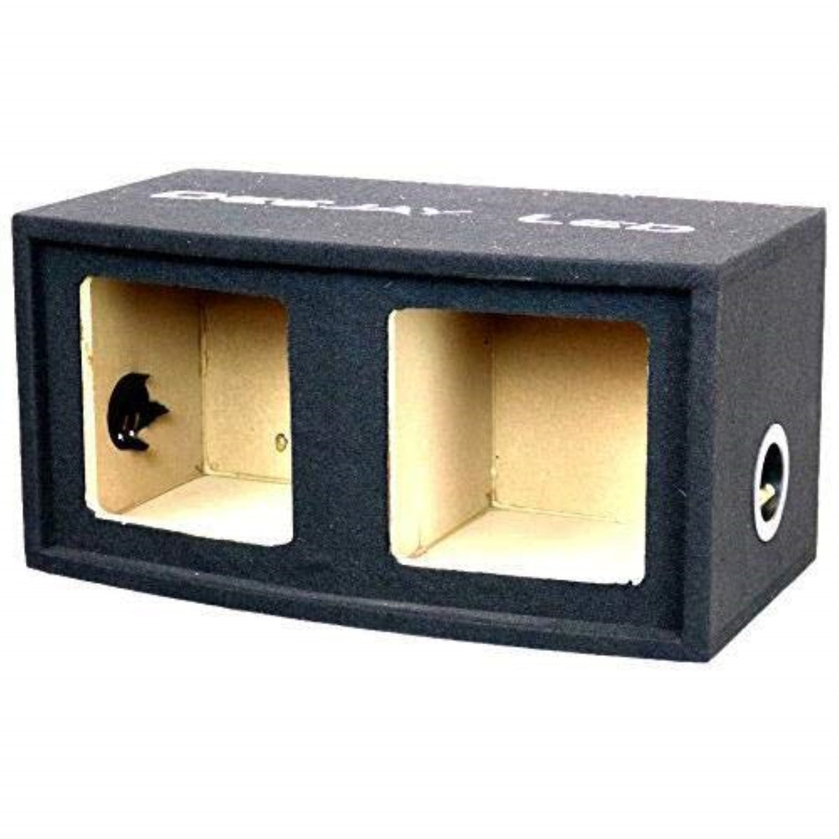 Double Heavy Duty 10-In Square Woofer Empty Car Speaker Box