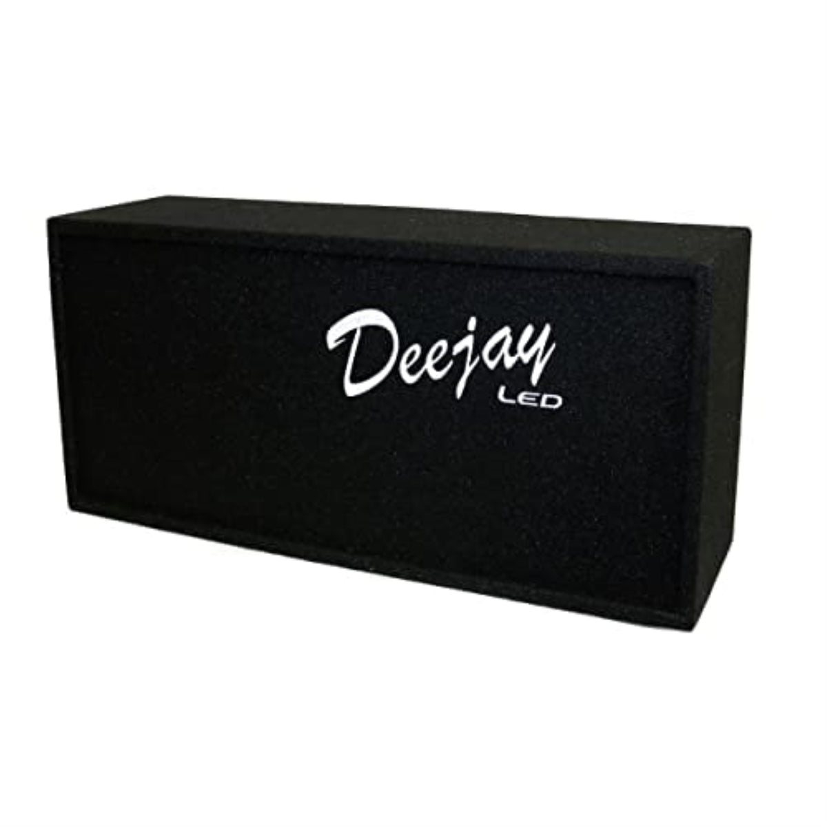 Two 6-In Woofers Plus Two Tweeters And One Horn White Empty Chuchera Speaker Enclosure