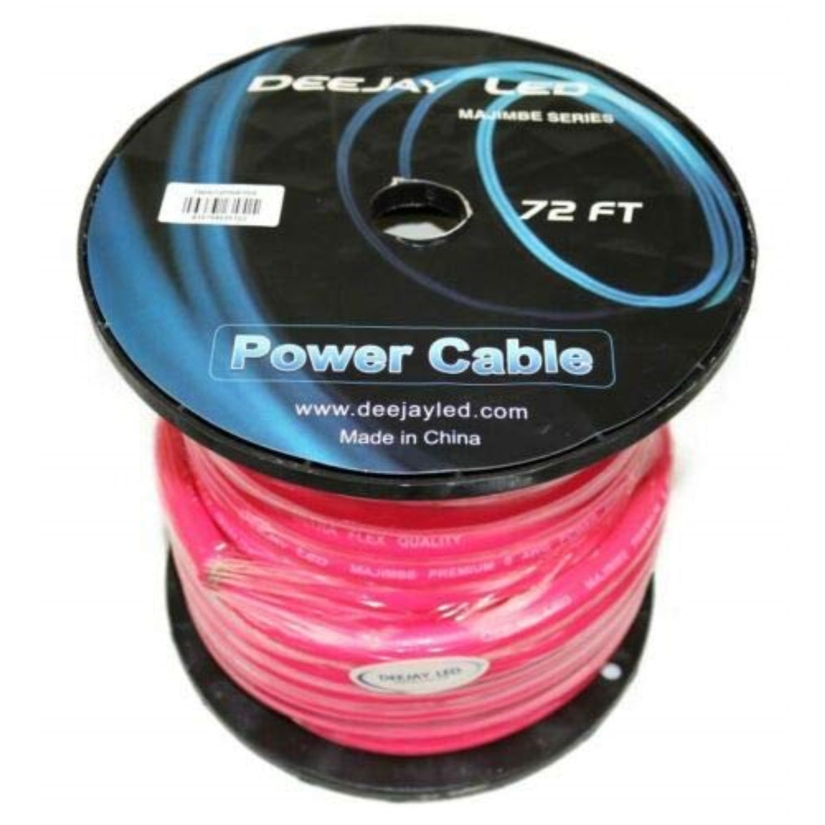 0 Gauge 72 Ft 70 Percent  Aluminum/30 Percent  Copper Power Cable Used For Vehicular Audio Amplifiers Pink