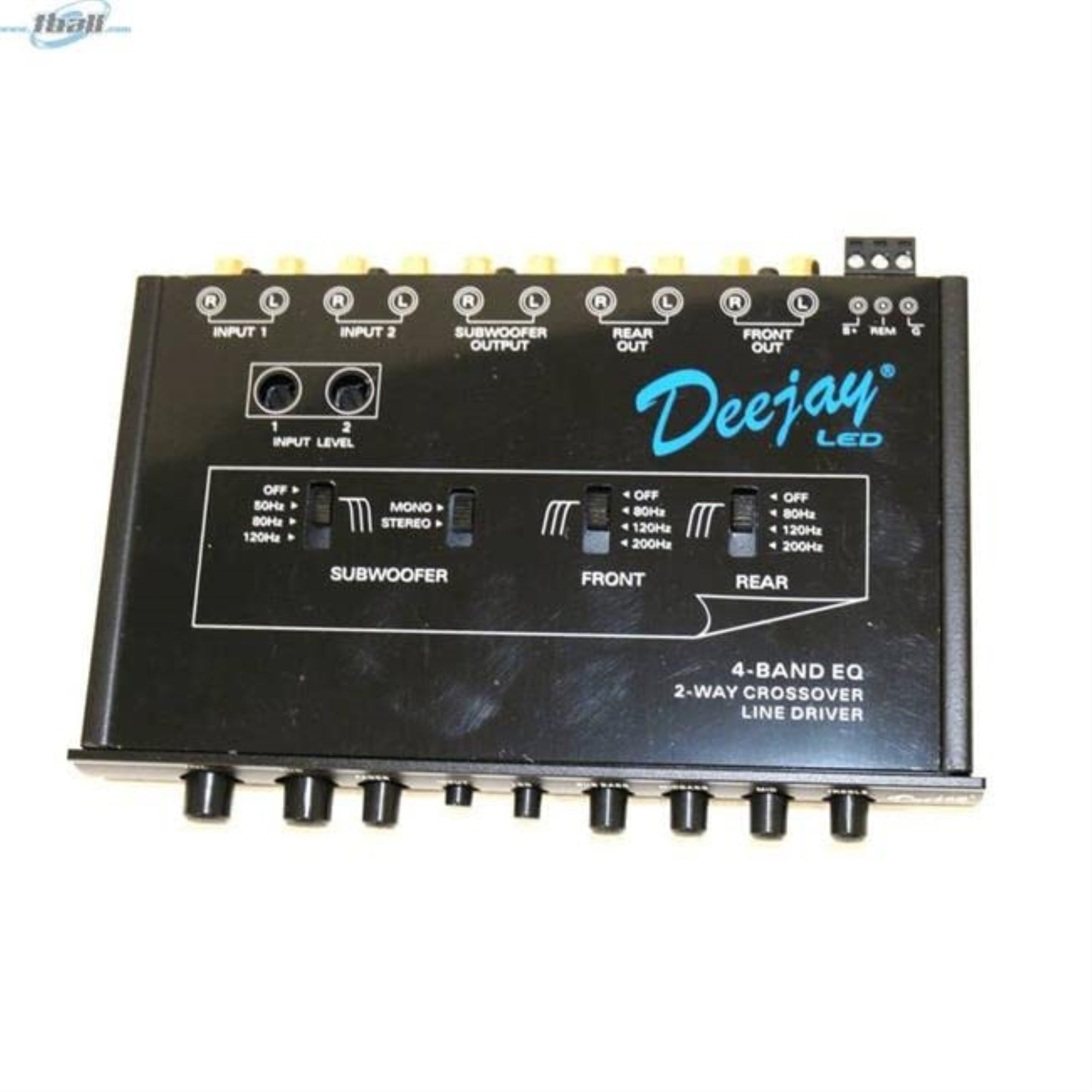 Ideal For Controlling Mids And Highs Into Separate Amps From One Head Unit Or A Second Source With Rca Outputs