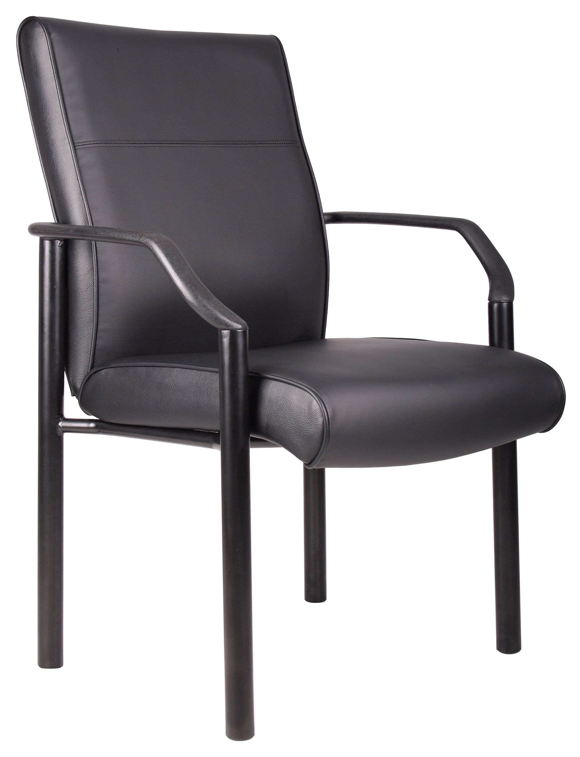 Boss Mid Back Guest Chair In LeatherPlus